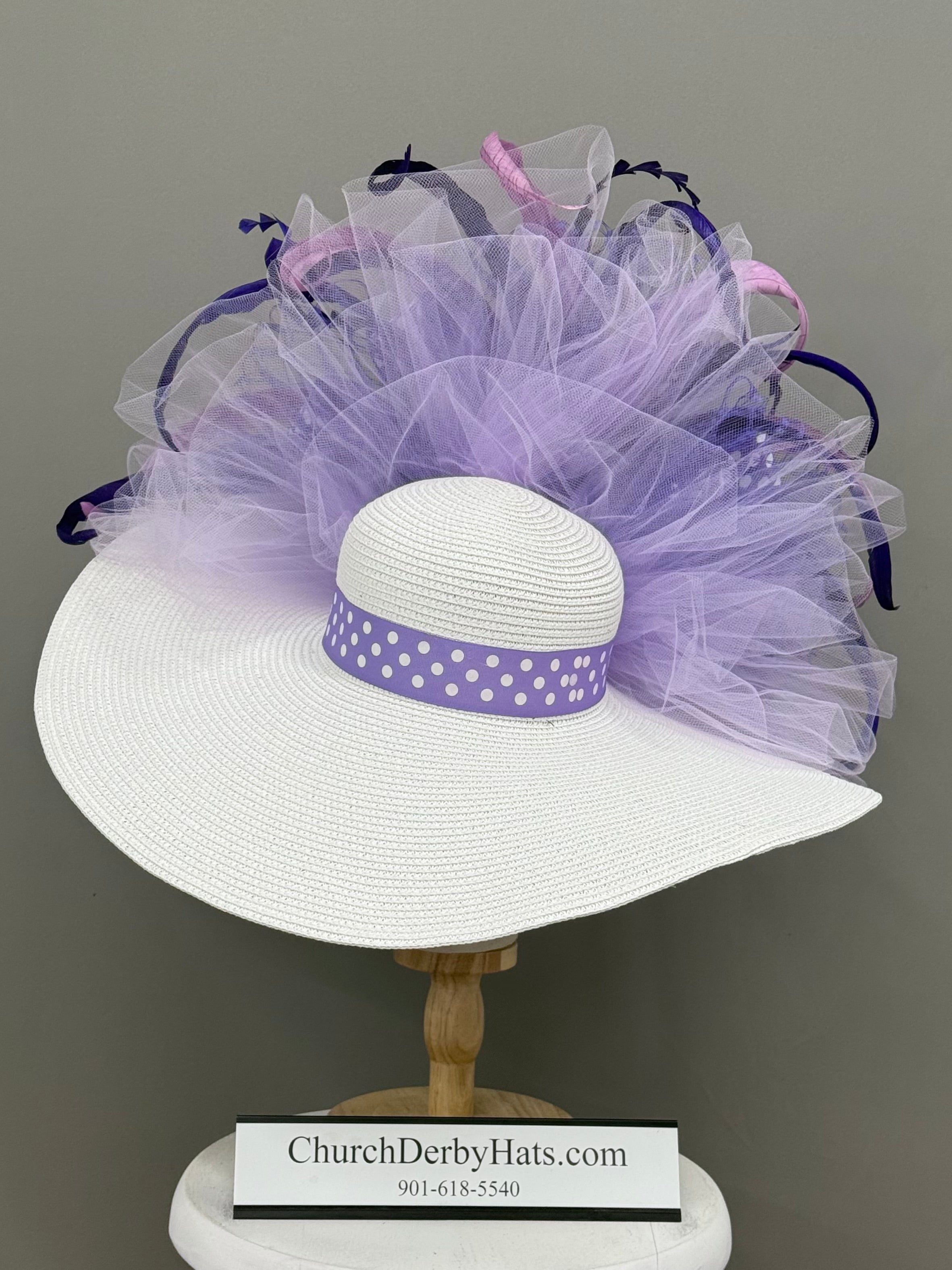 Little Polkadot - Kentucky Derby Hat - Church Hat