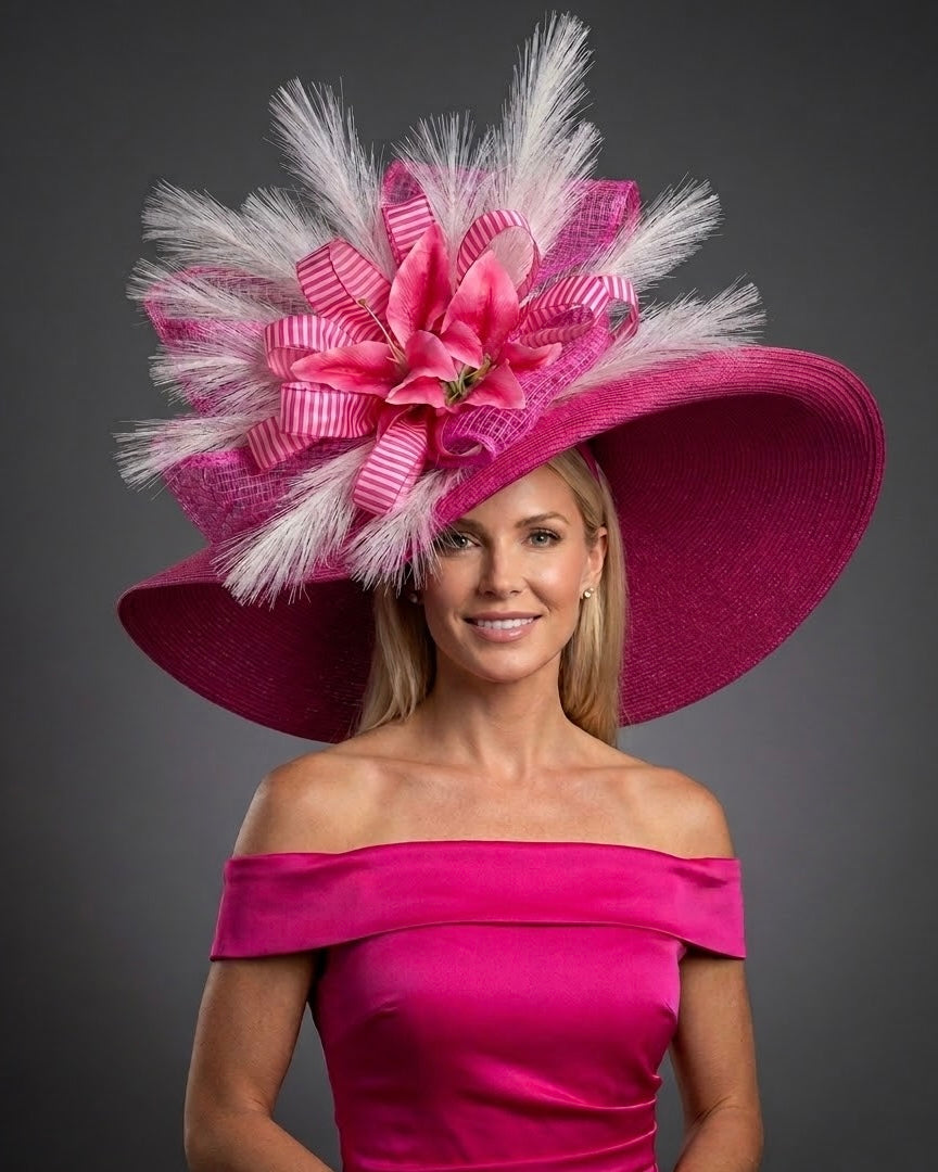 Lorelei Pink - Kentucky Derby Hat - Church Hat