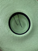 Sage Green Polystraw 6 inch brim hat body