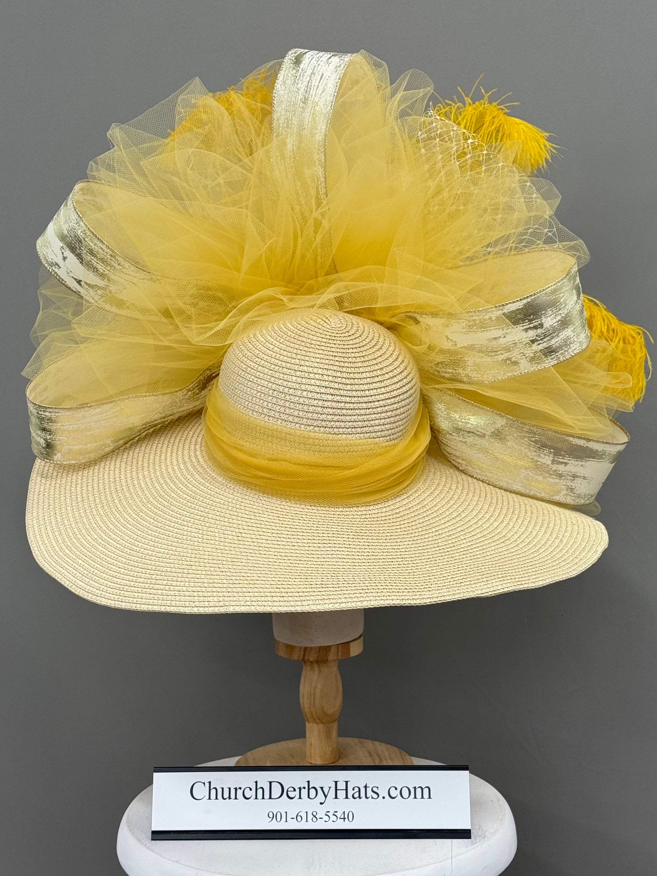 Marigold - Kentucky Derby Hat