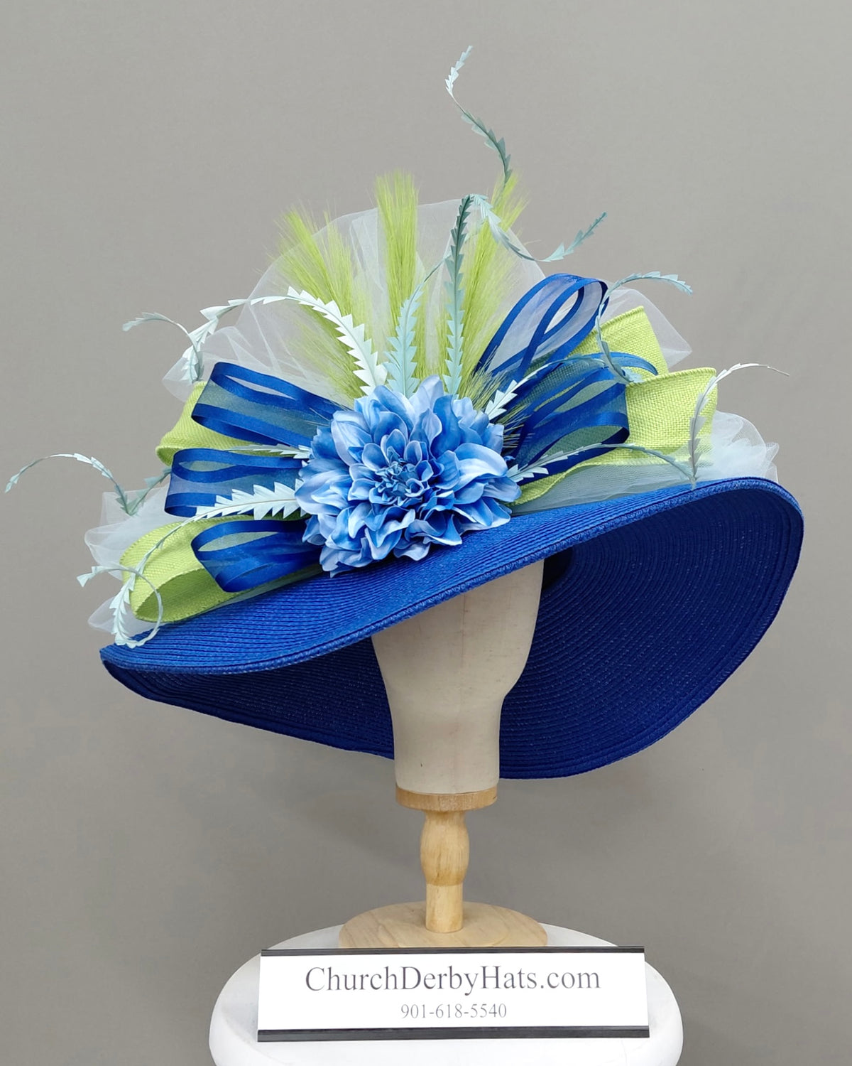 Blue Belle - Kentucky Derby Hat