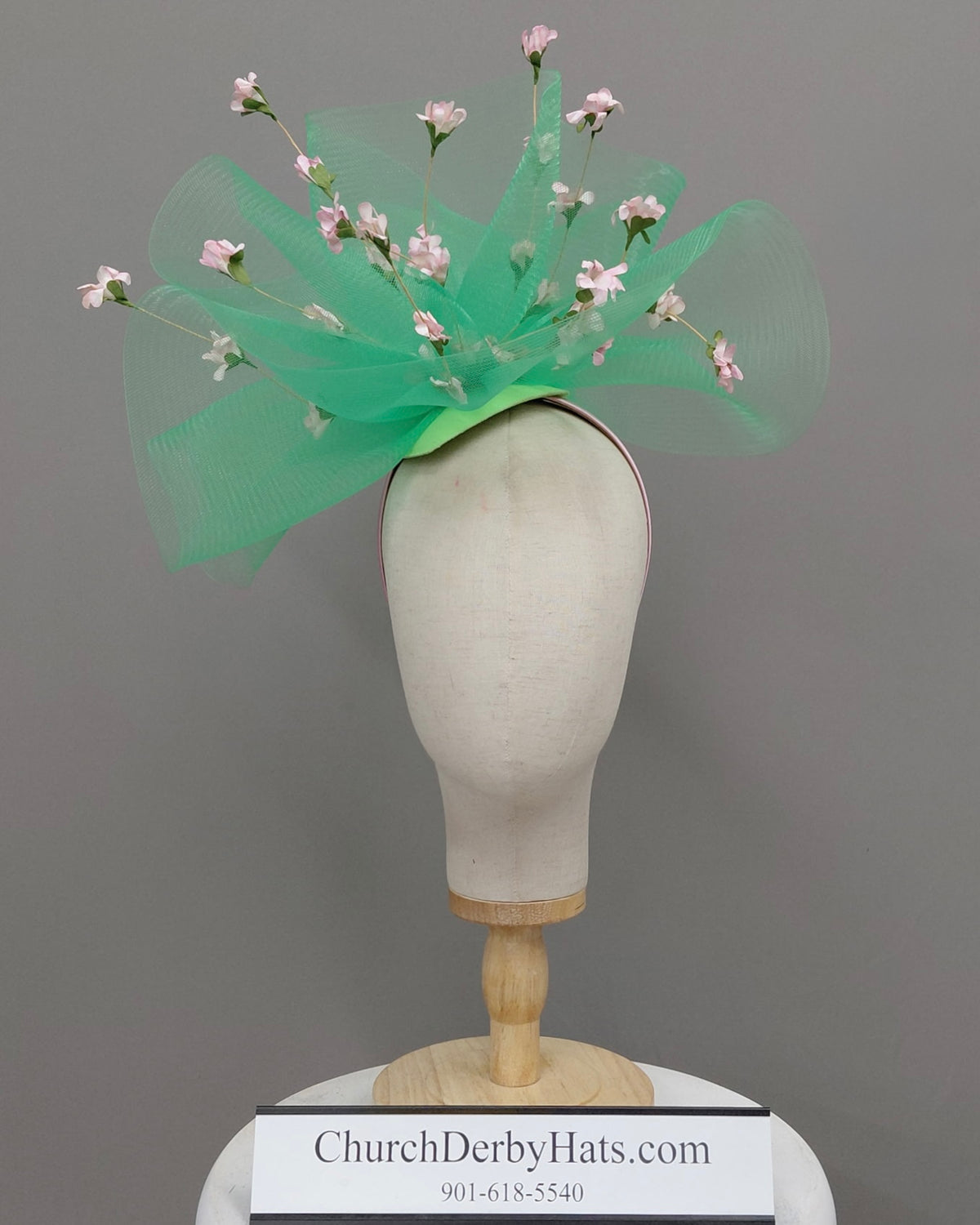 Queenie - Kentucky Derby Fascinator on Headband