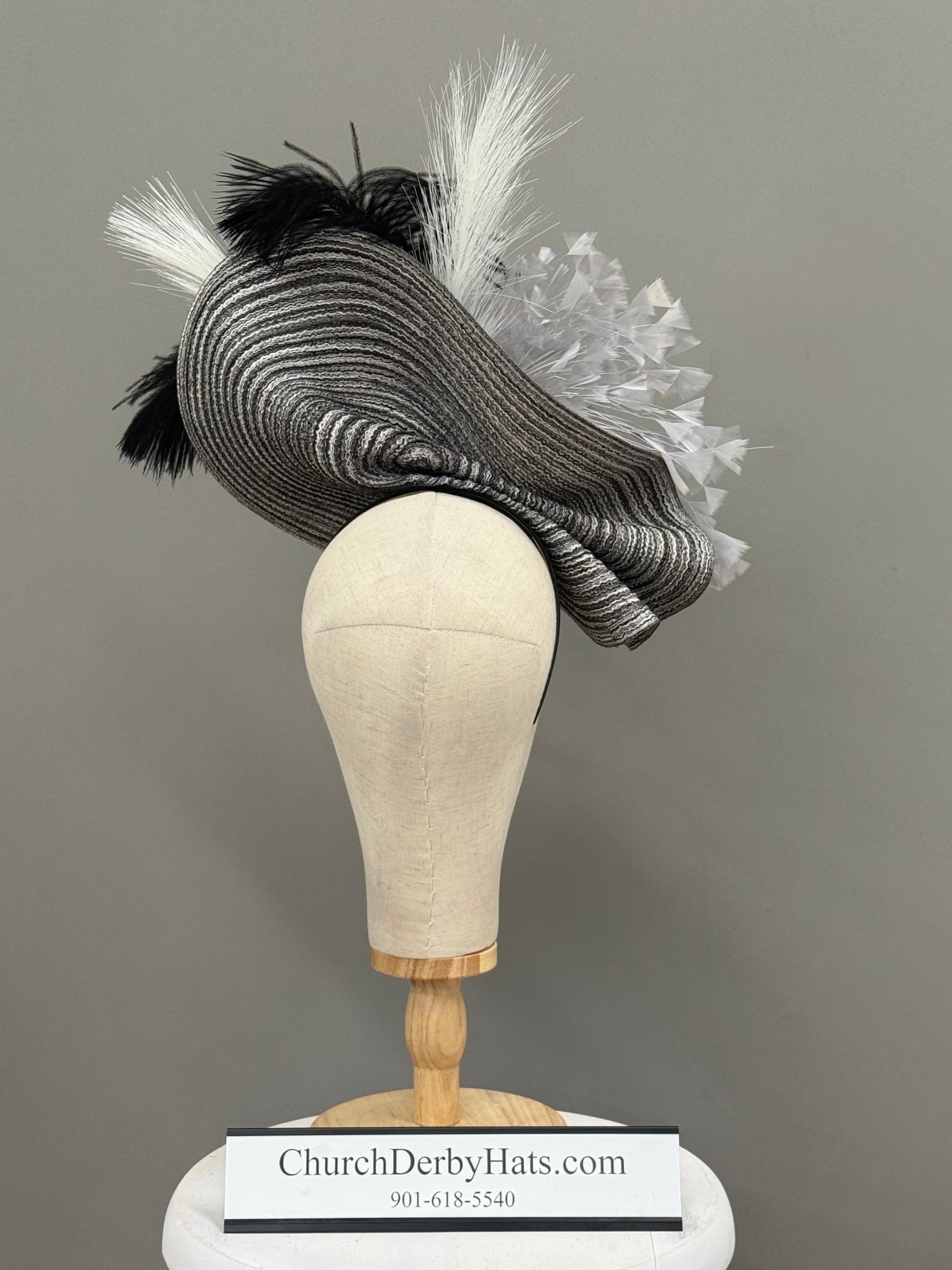 Posh Fascinator on Headband - Church Derby Fascinator