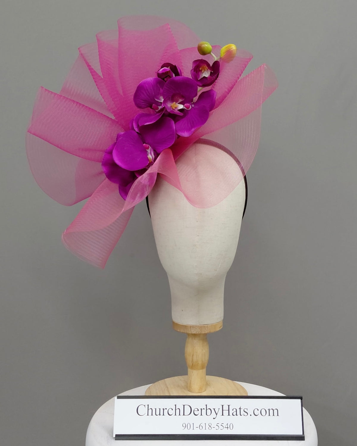 Orchid Fascinator - Kentucky Derby Hat - Church Hat