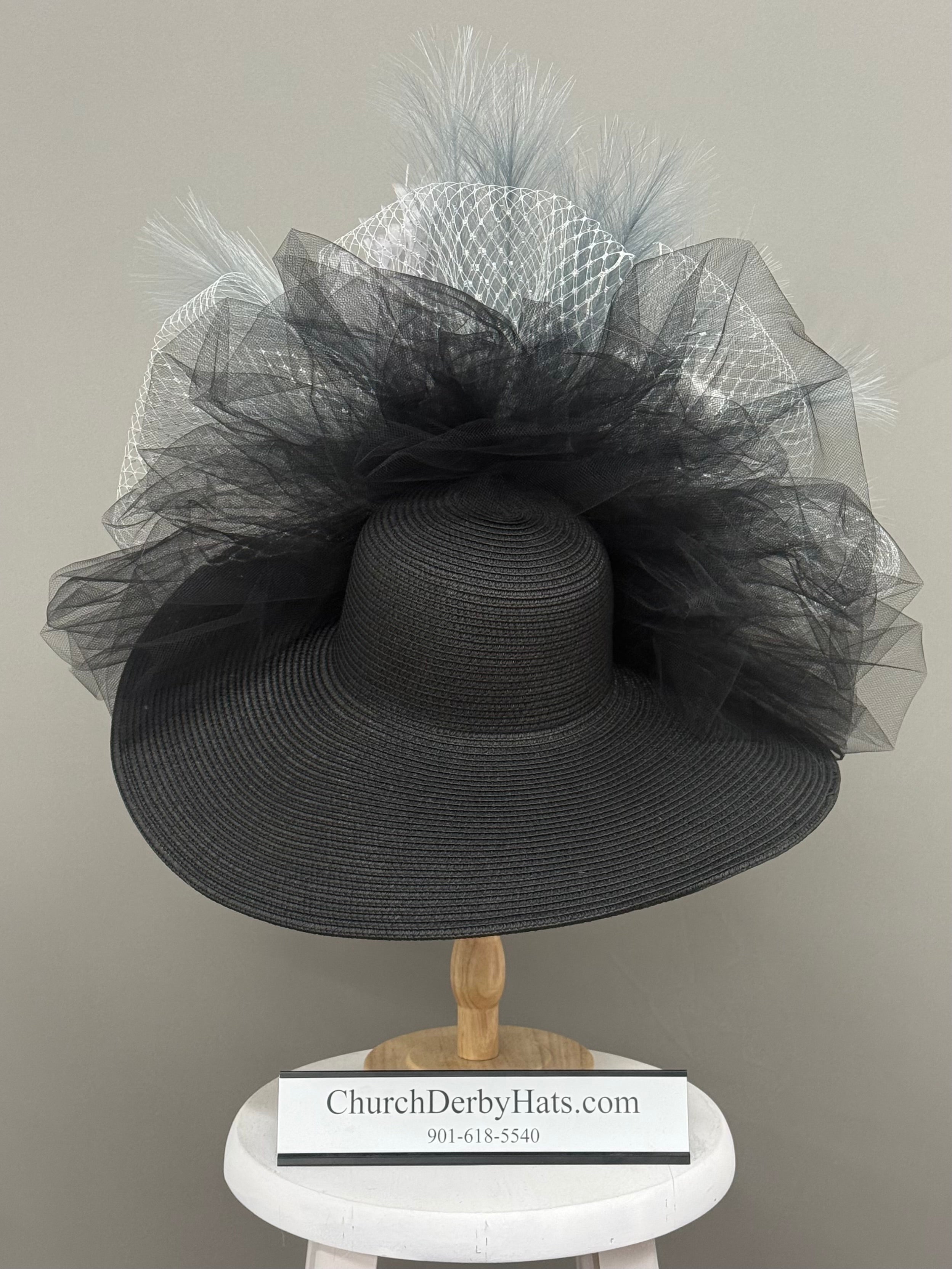 Pewter - Couture Dress Hat