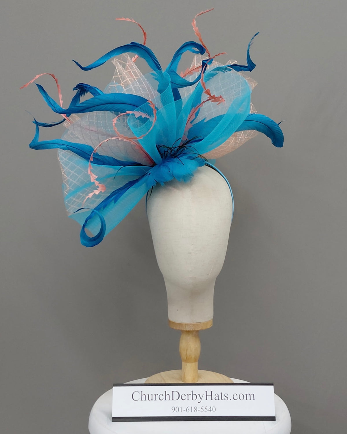 Chrystal - Kentucky Derby Hat - Fascinator on Headband