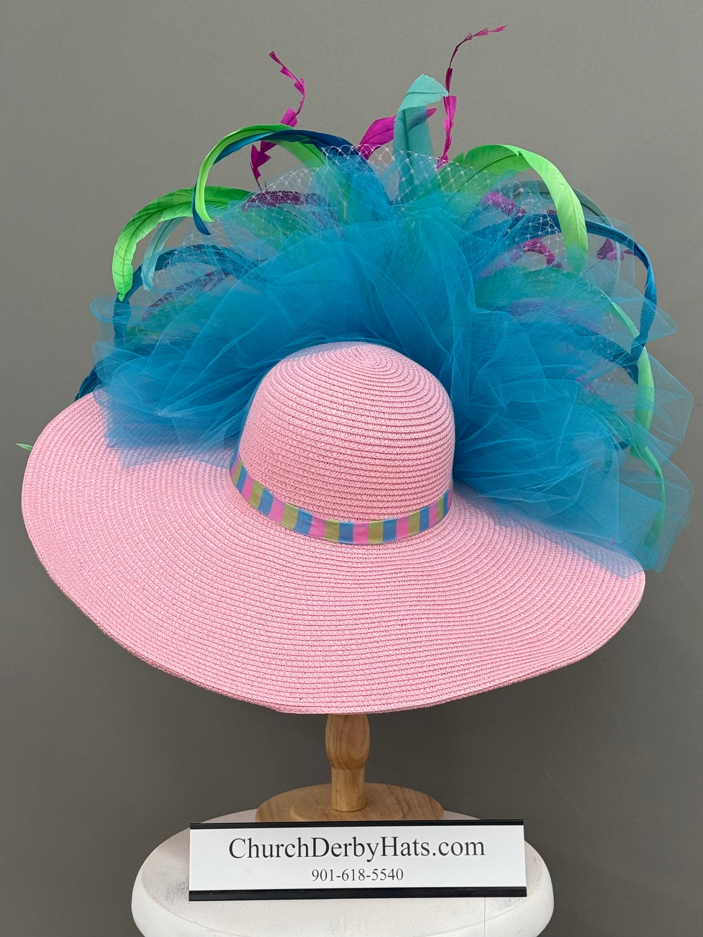 Candy - Colorful Kentucky Derby Hat - Church Hat
