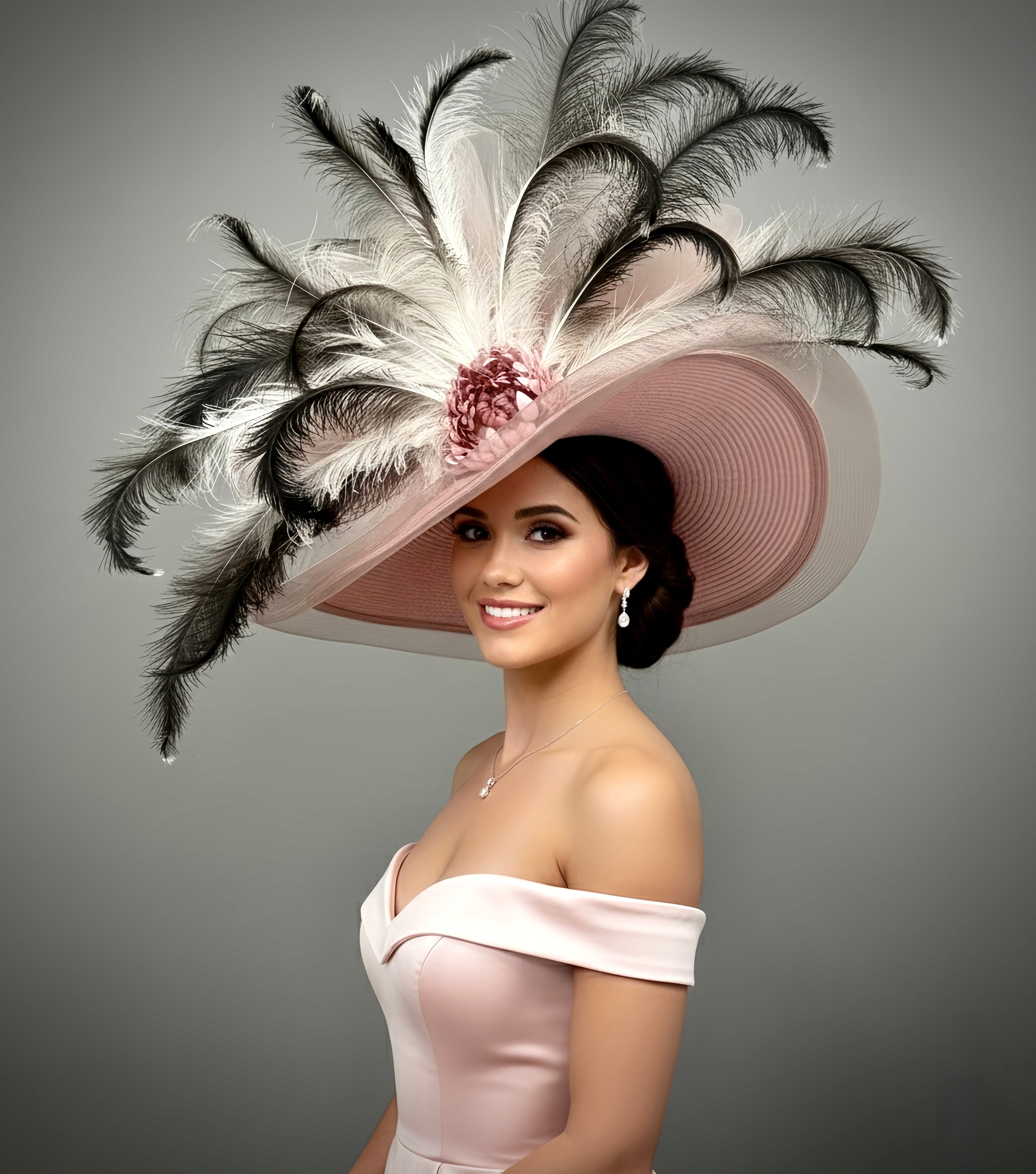 Blush Goddess - Kentucky Derby Hat