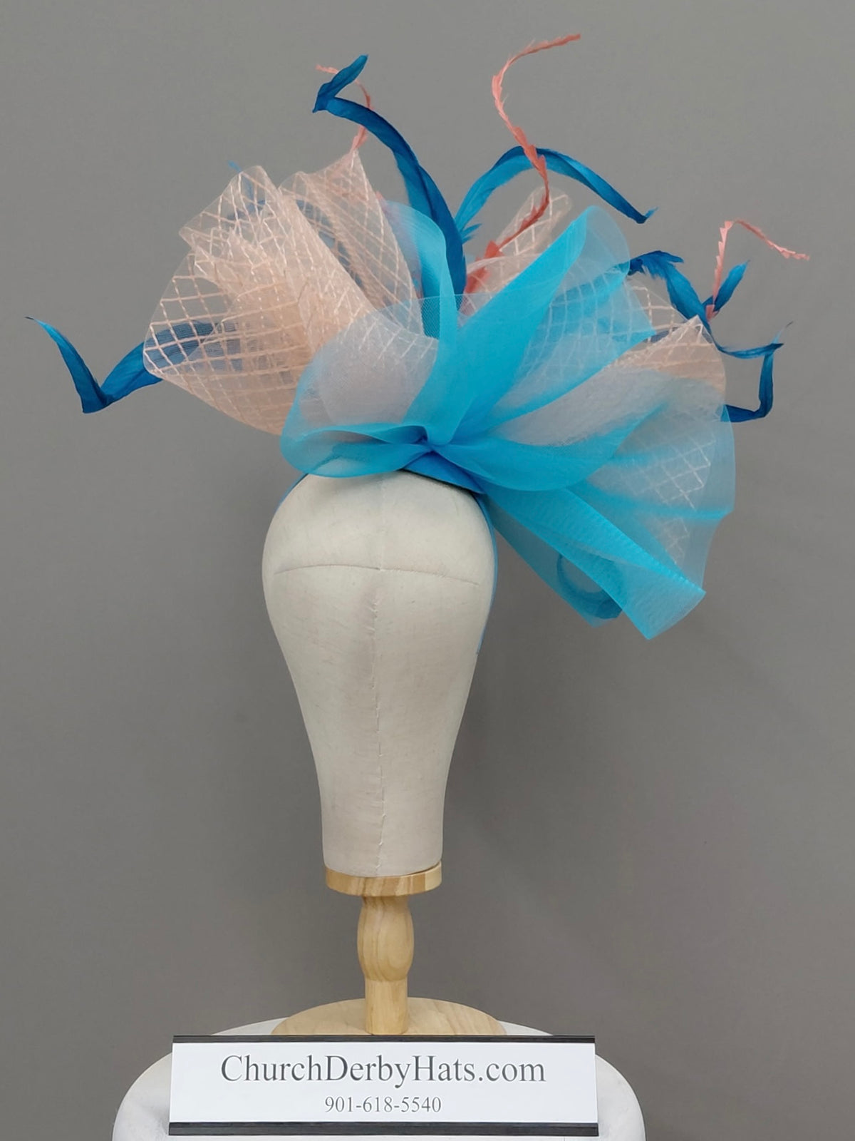 Chrystal - Kentucky Derby Hat - Fascinator on Headband