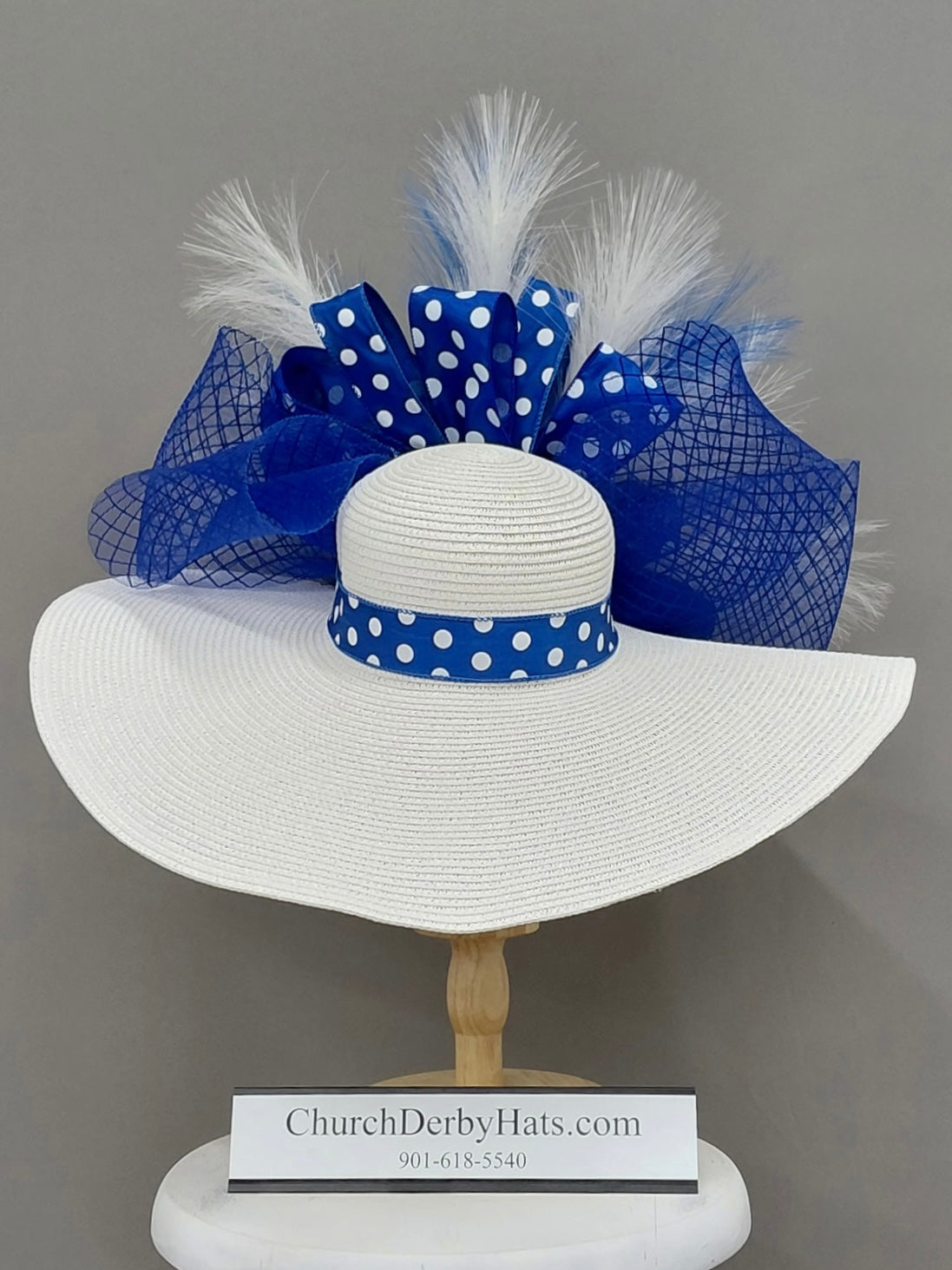 Fantasia Blue - Kentucky Derby Hat