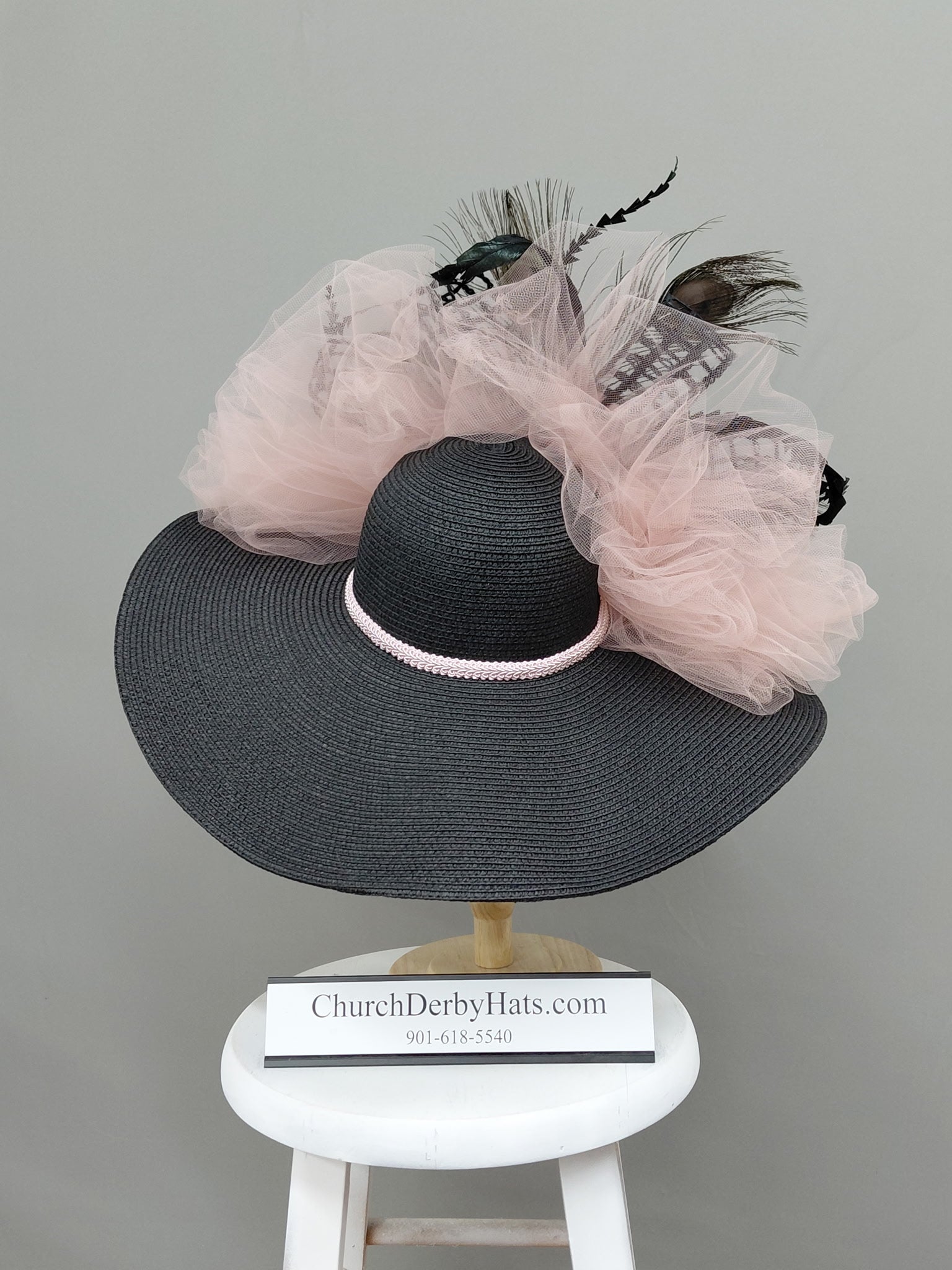 Blush and Bashful - Kentucky Derby Hat - Church Hat