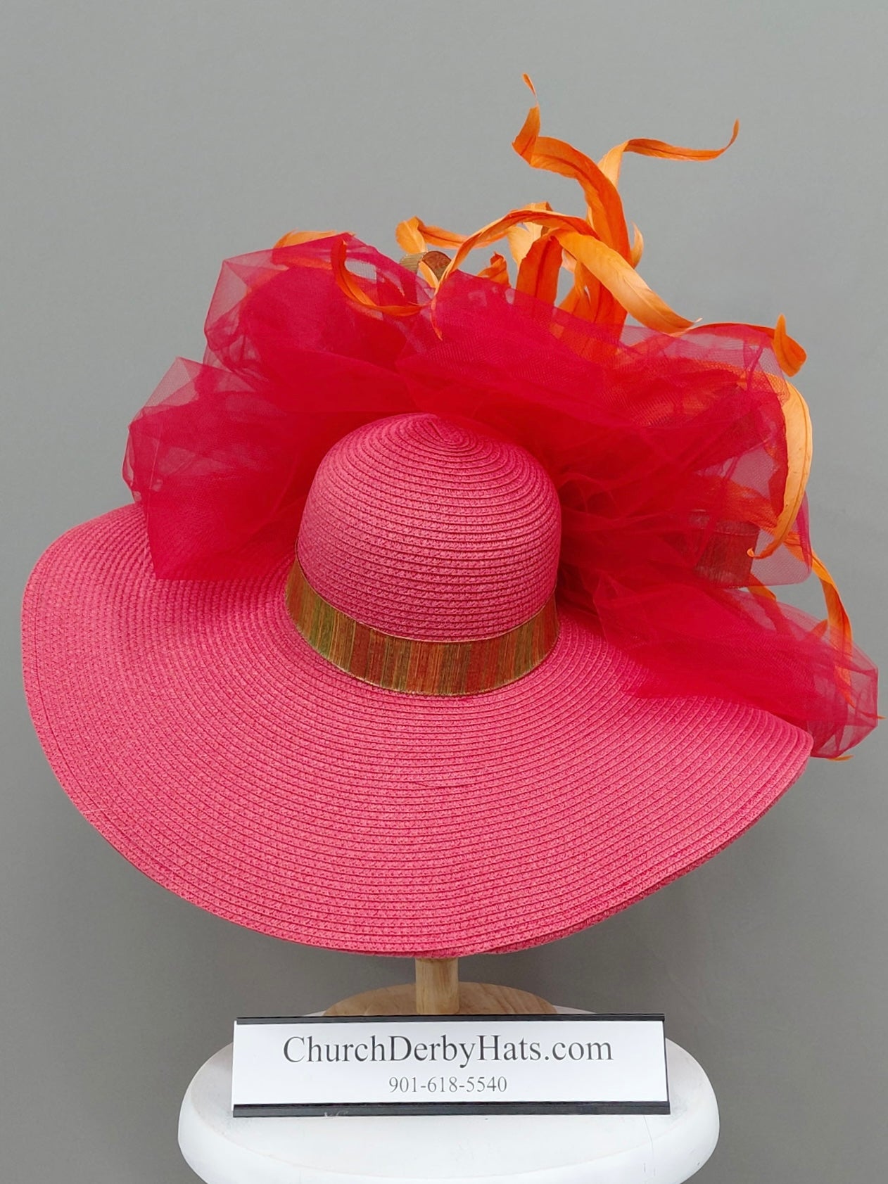 Hot Tamale - Red Kentucky Derby Hat - Church Hat