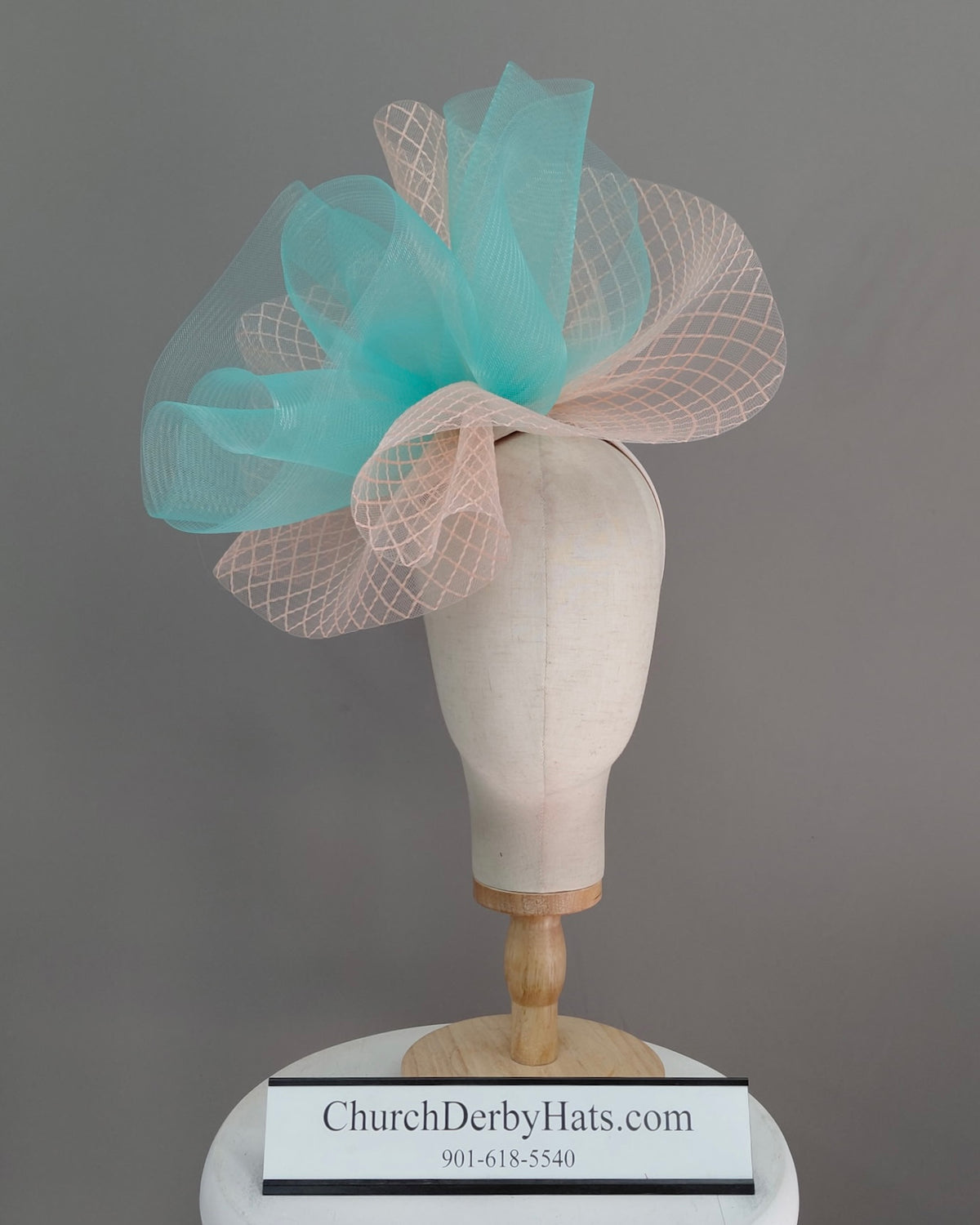 Baby’s Breath - Kentucky Derby Hat - Fascinator on headband