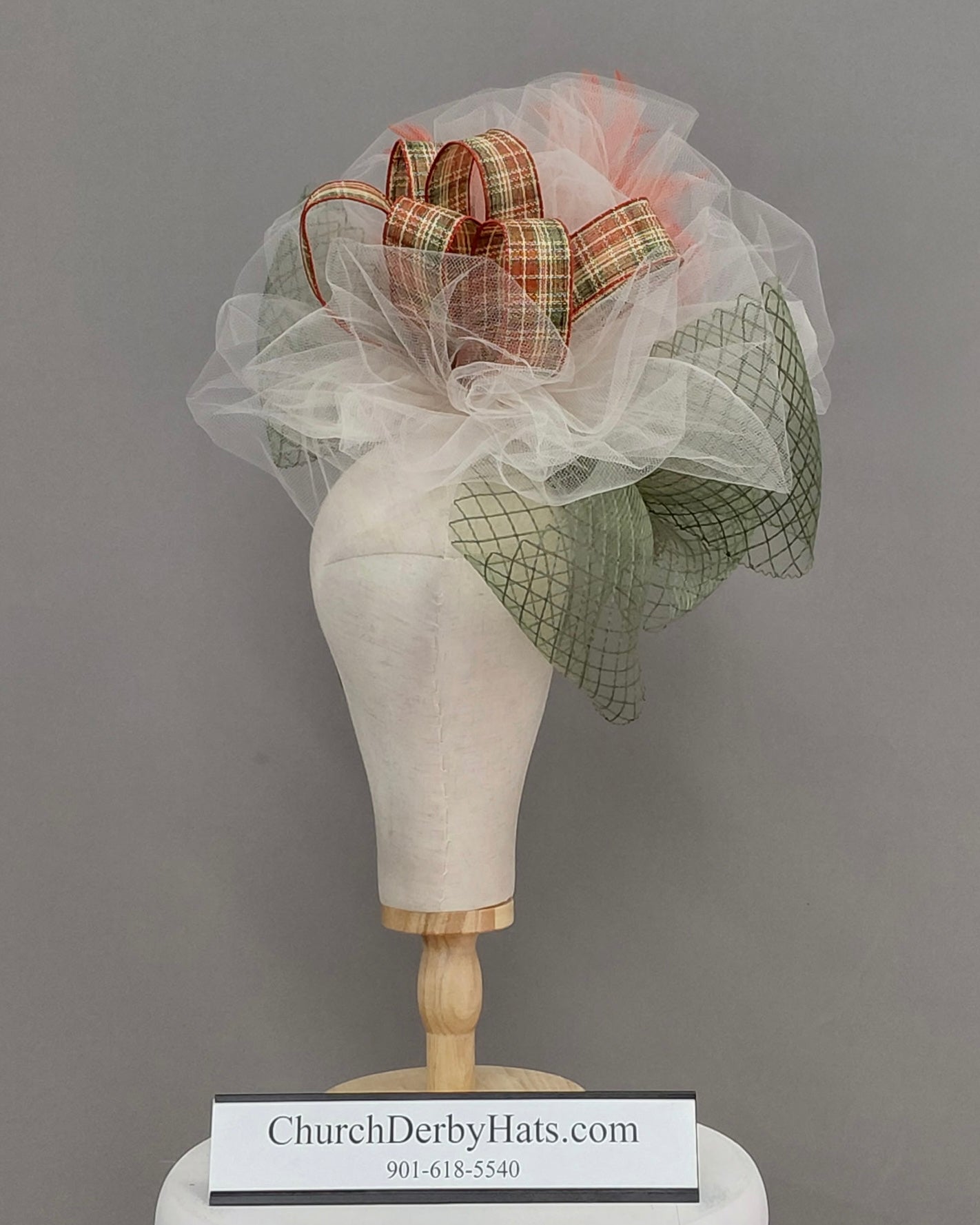 Poppy Fascinator on headband