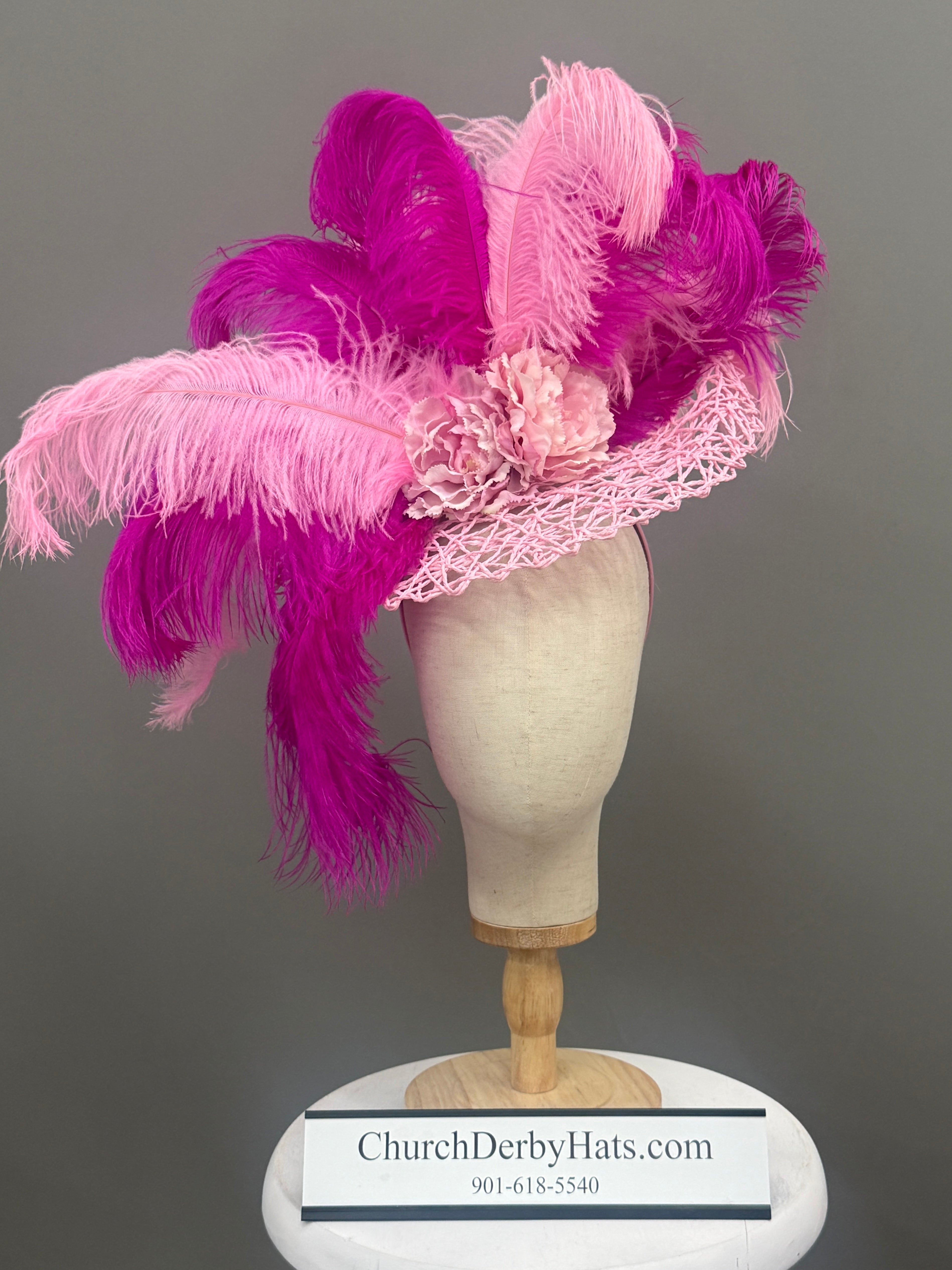 Sheryl Pink - Kentucky Derby Hat