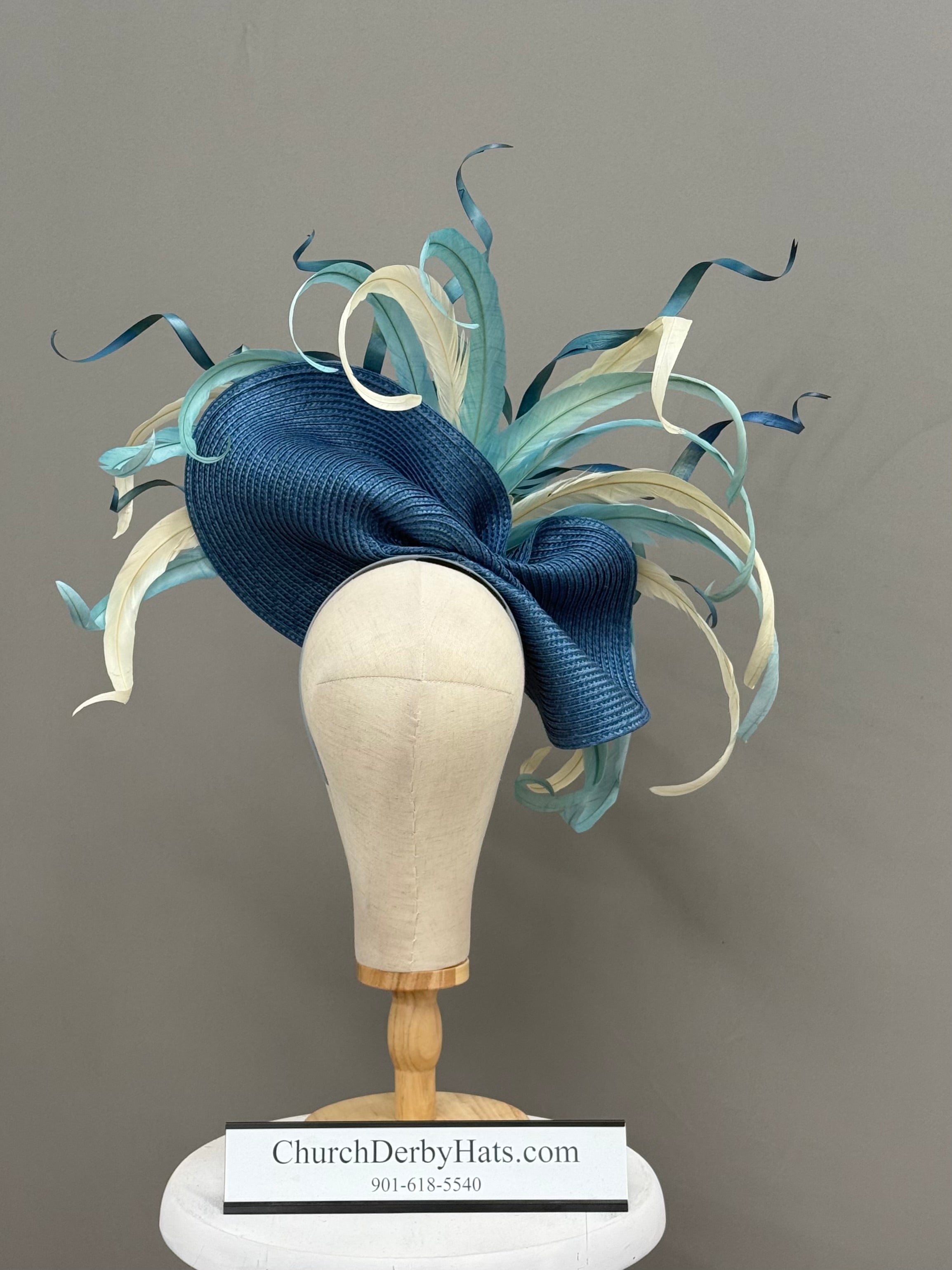 Jewel Tone Fascinator - Church Derby Hat
