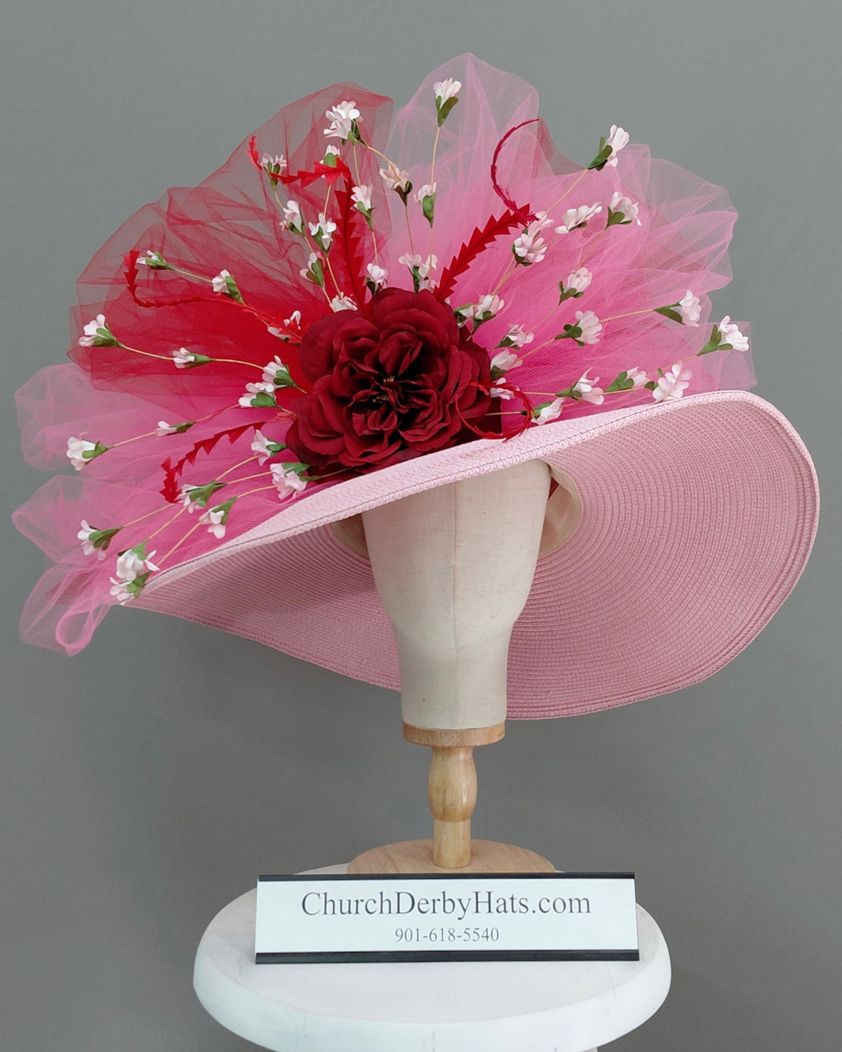 Poppies - Kentucky Derby Hat - Church Hat
