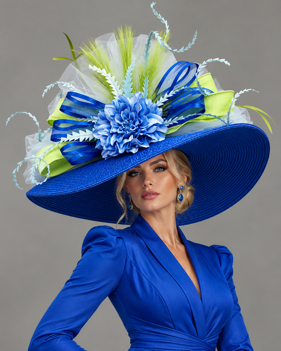Blue Belle - Kentucky Derby Hat