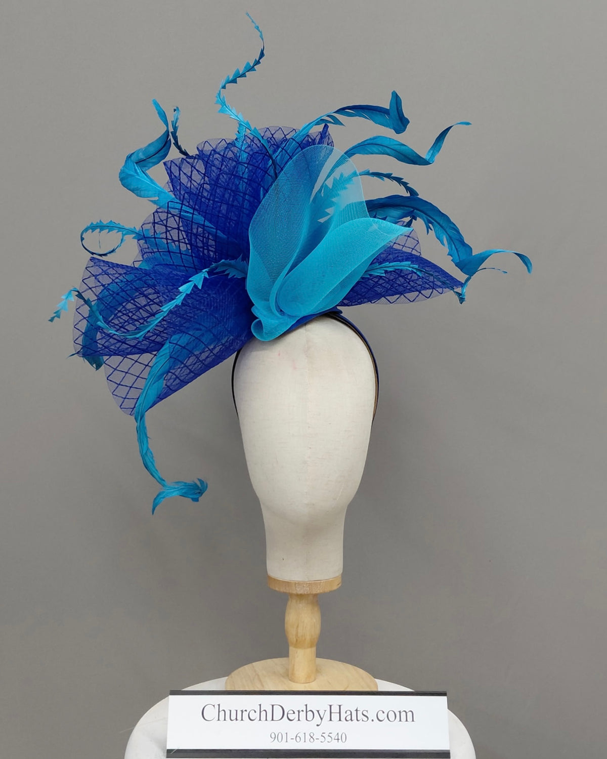 Miranda Fascinator on Headband - Kentucky Derby Hat
