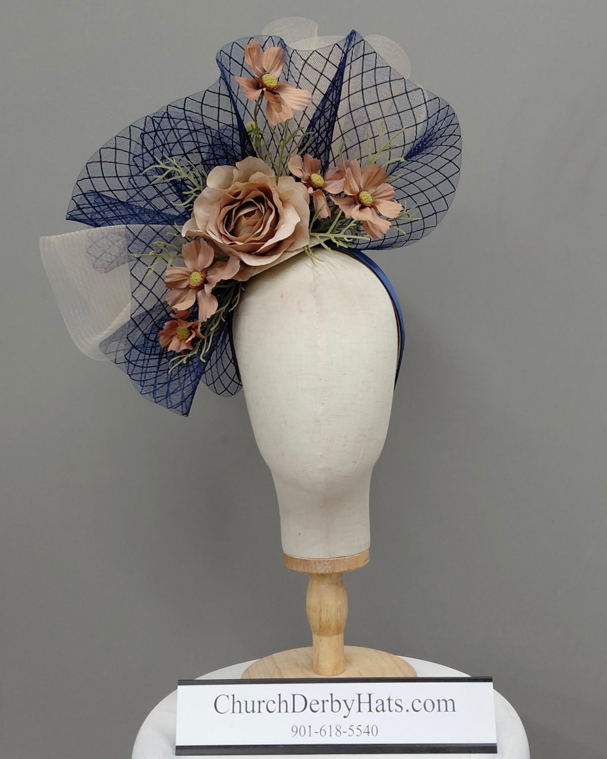 Emily Fascinator on Headband - Kentucky Derby Hat