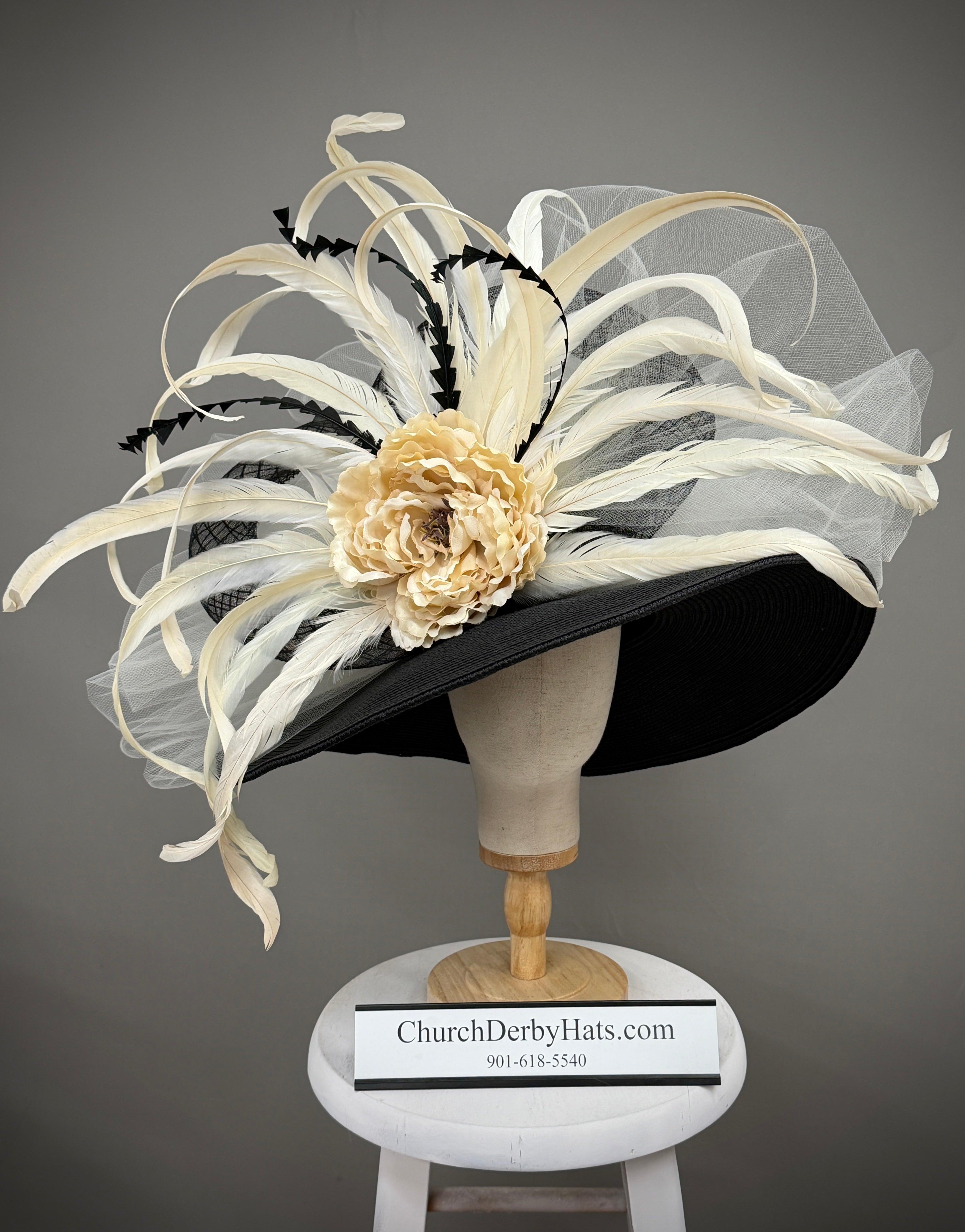 Black Ivory - Church Derby Hat