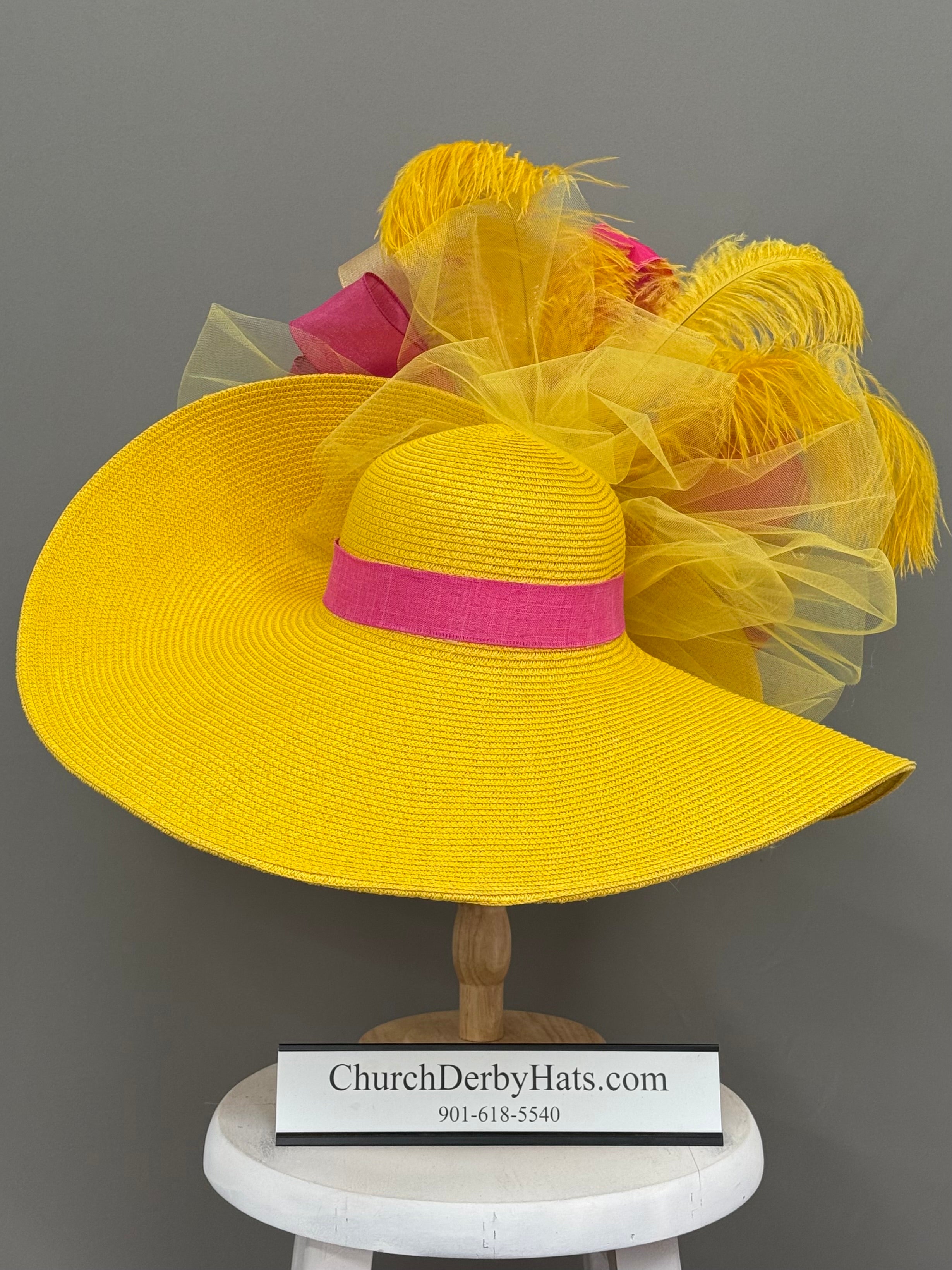 Marigold Pink - Kentucky Derby Hat