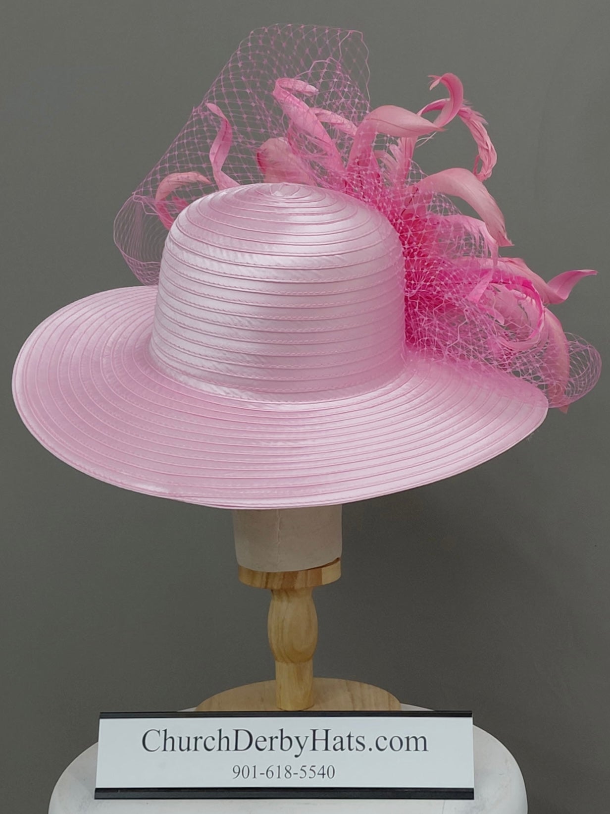 English Rose - Pink Church Hat - Kentucky Derby Hat