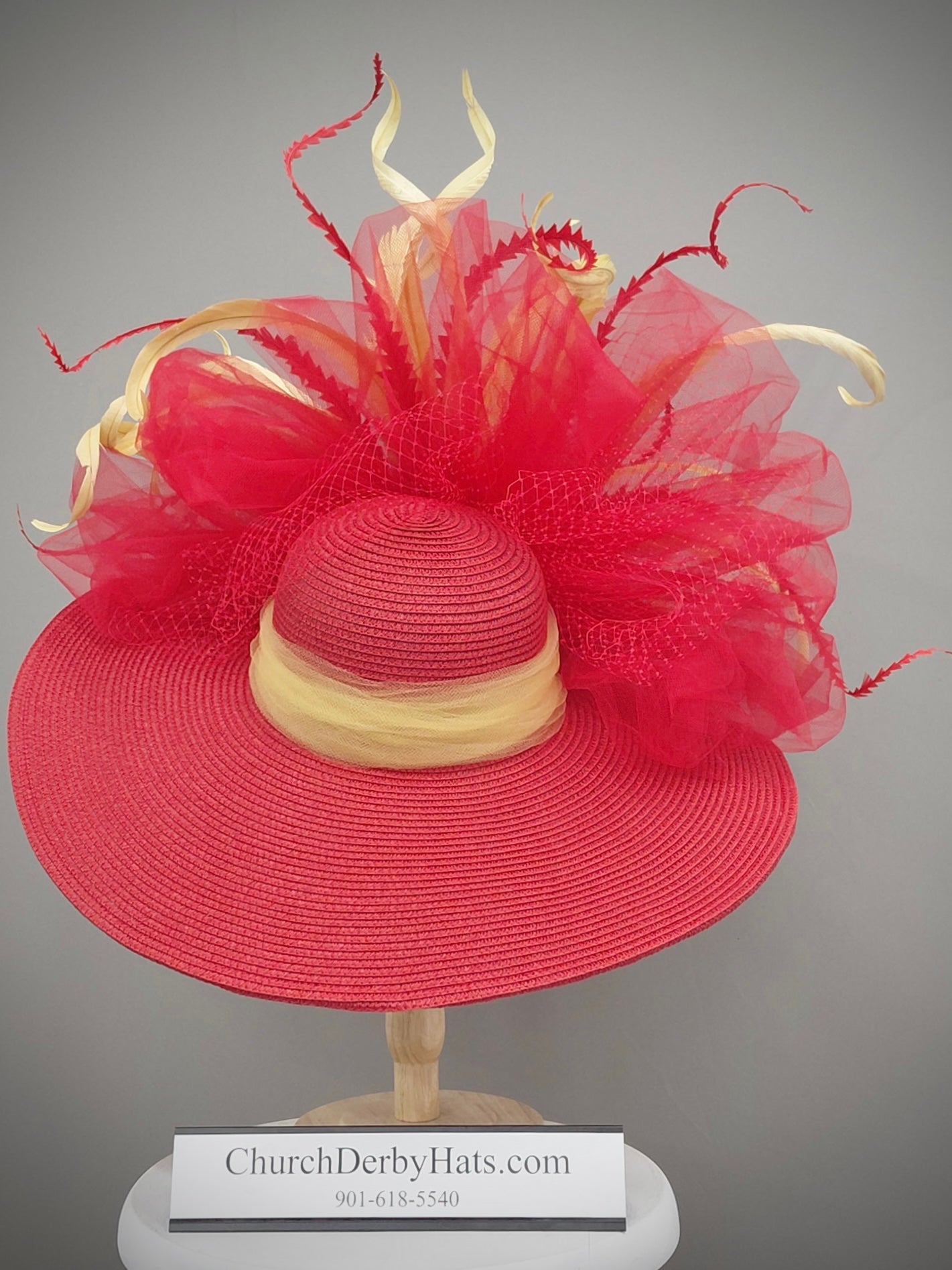 Goddess Red - Kentucky Derby Hat