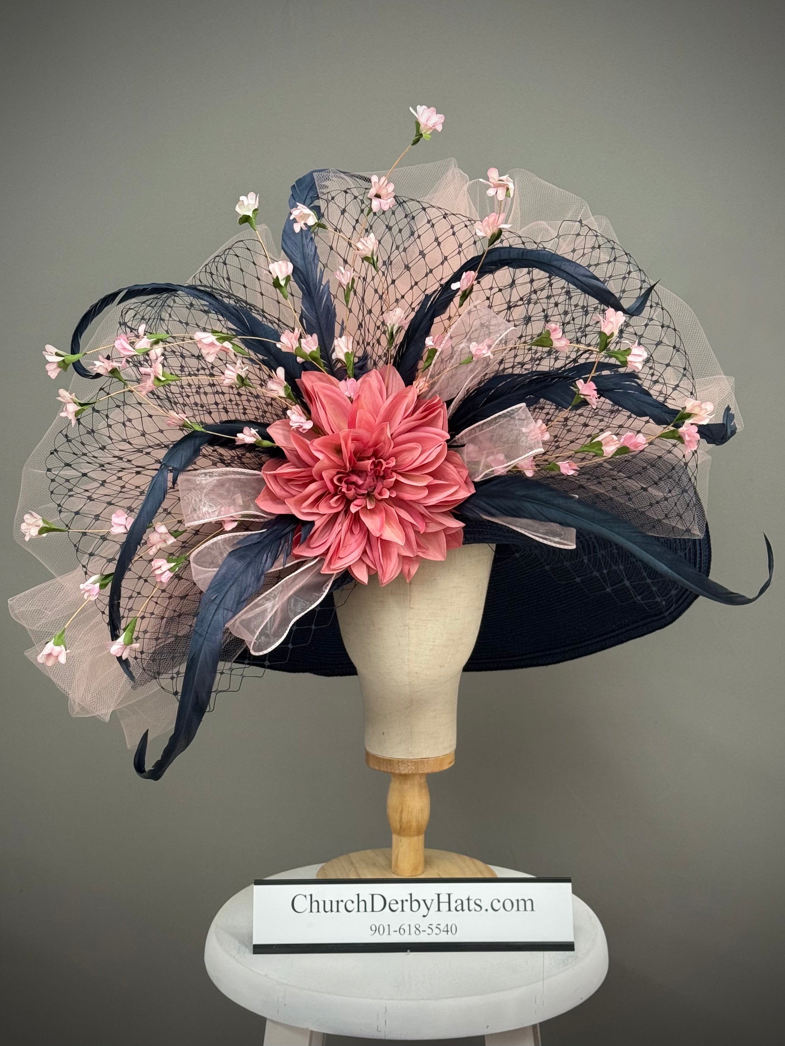 Pink Pixie - Church Hat - Kentucky Derby Hat