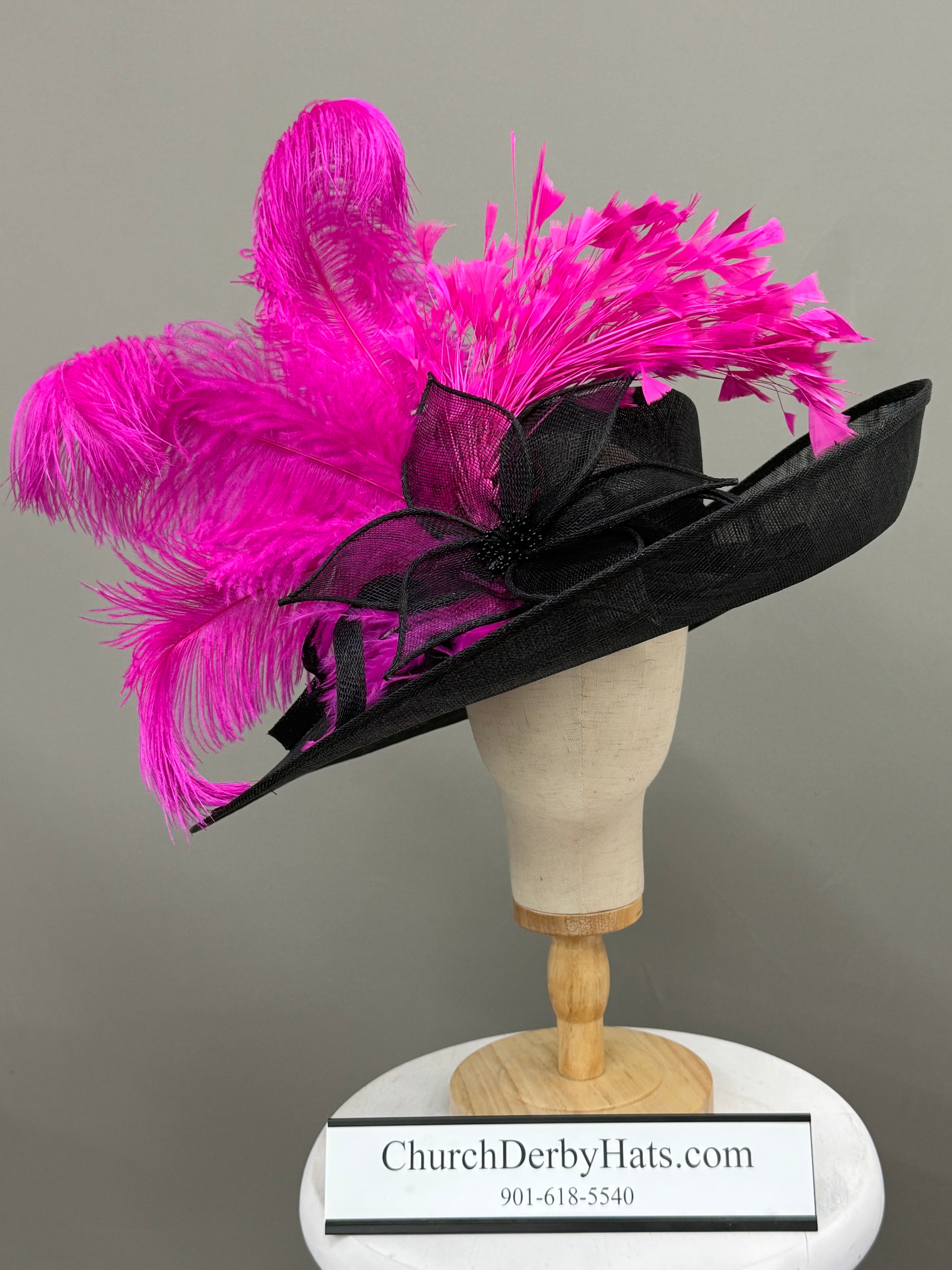 Fuchsia Queen - Kentucky Derby Hat