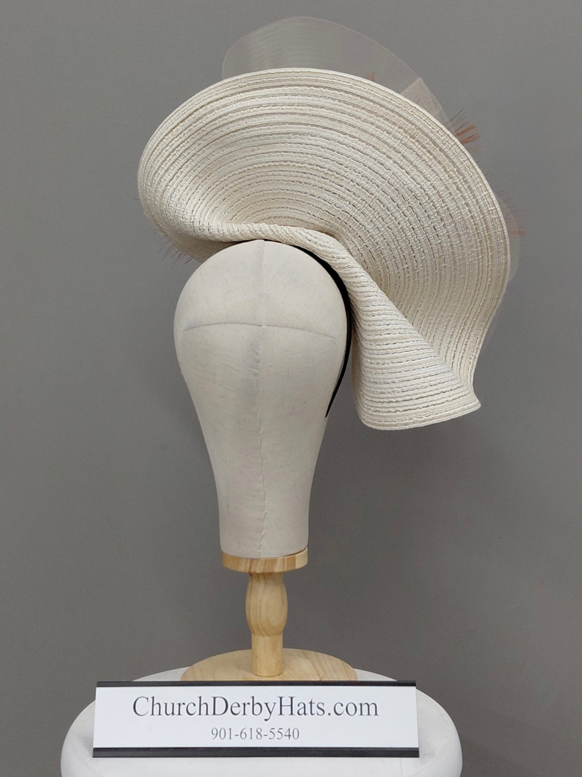 Diana - Kentucky Derby Hat - Fascinator on headband