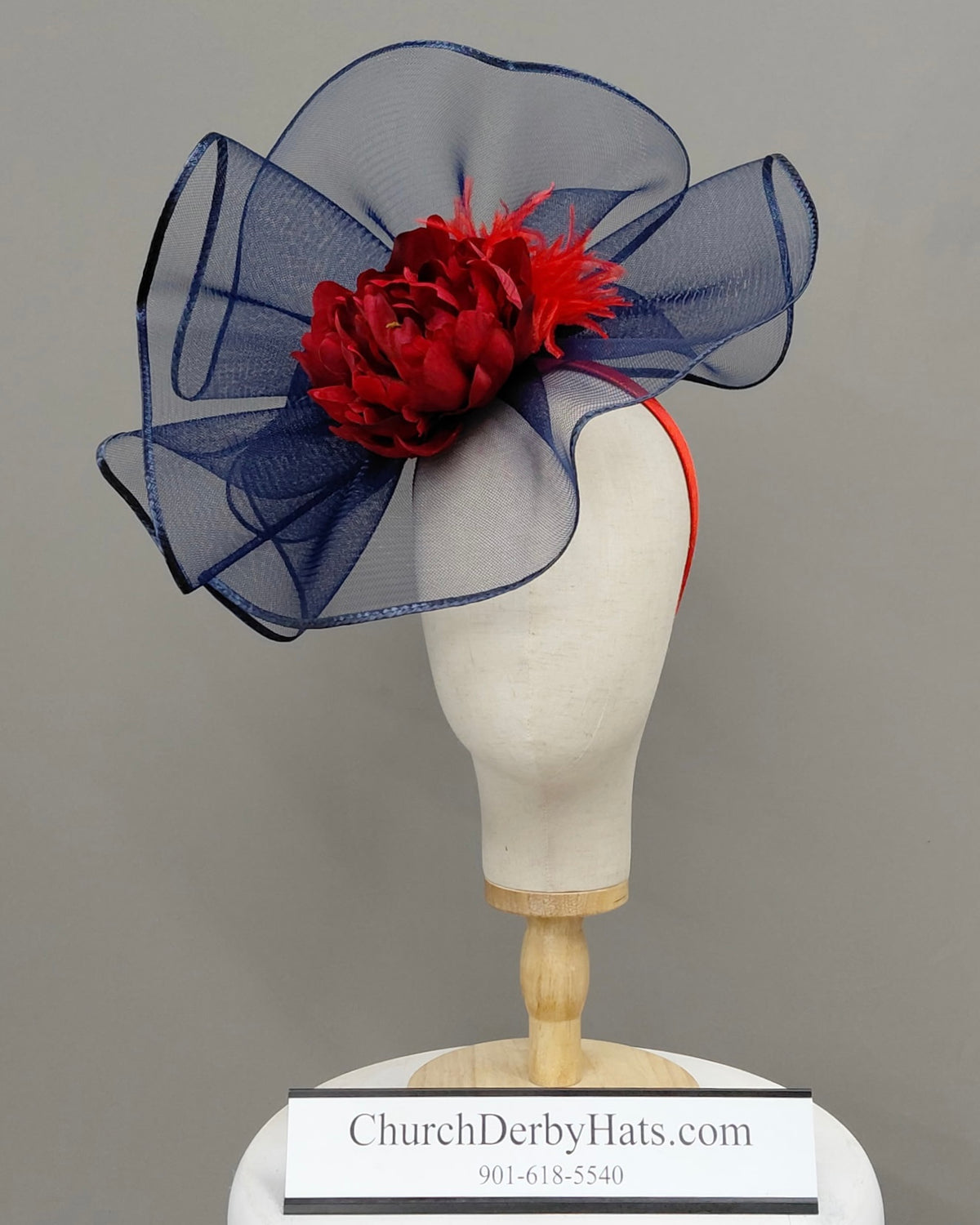 Bindi - Kentucky Derby Hat- Church Hat - Fascinator on Headband