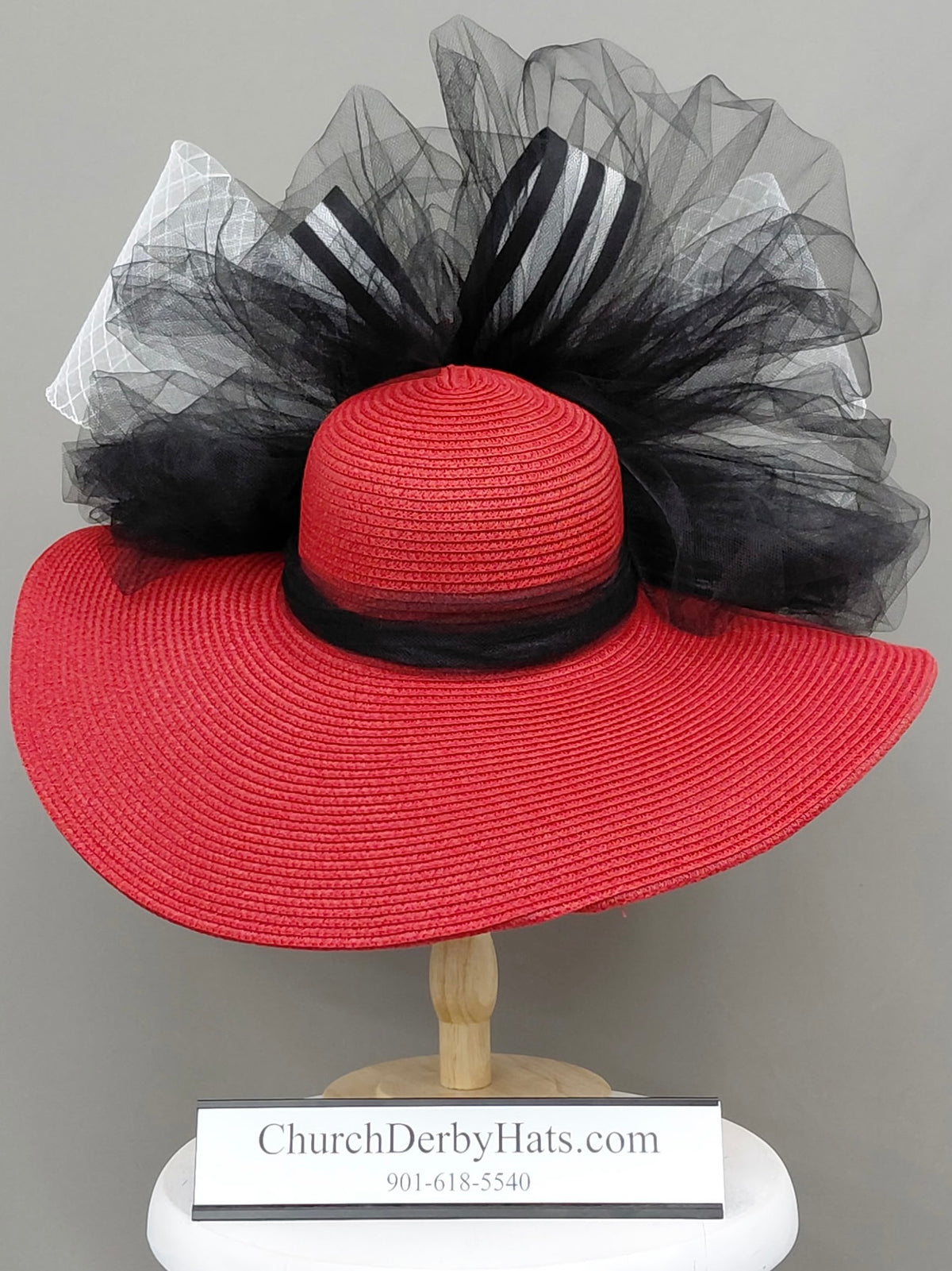 Red Audrey - Kentucky Derby Hat