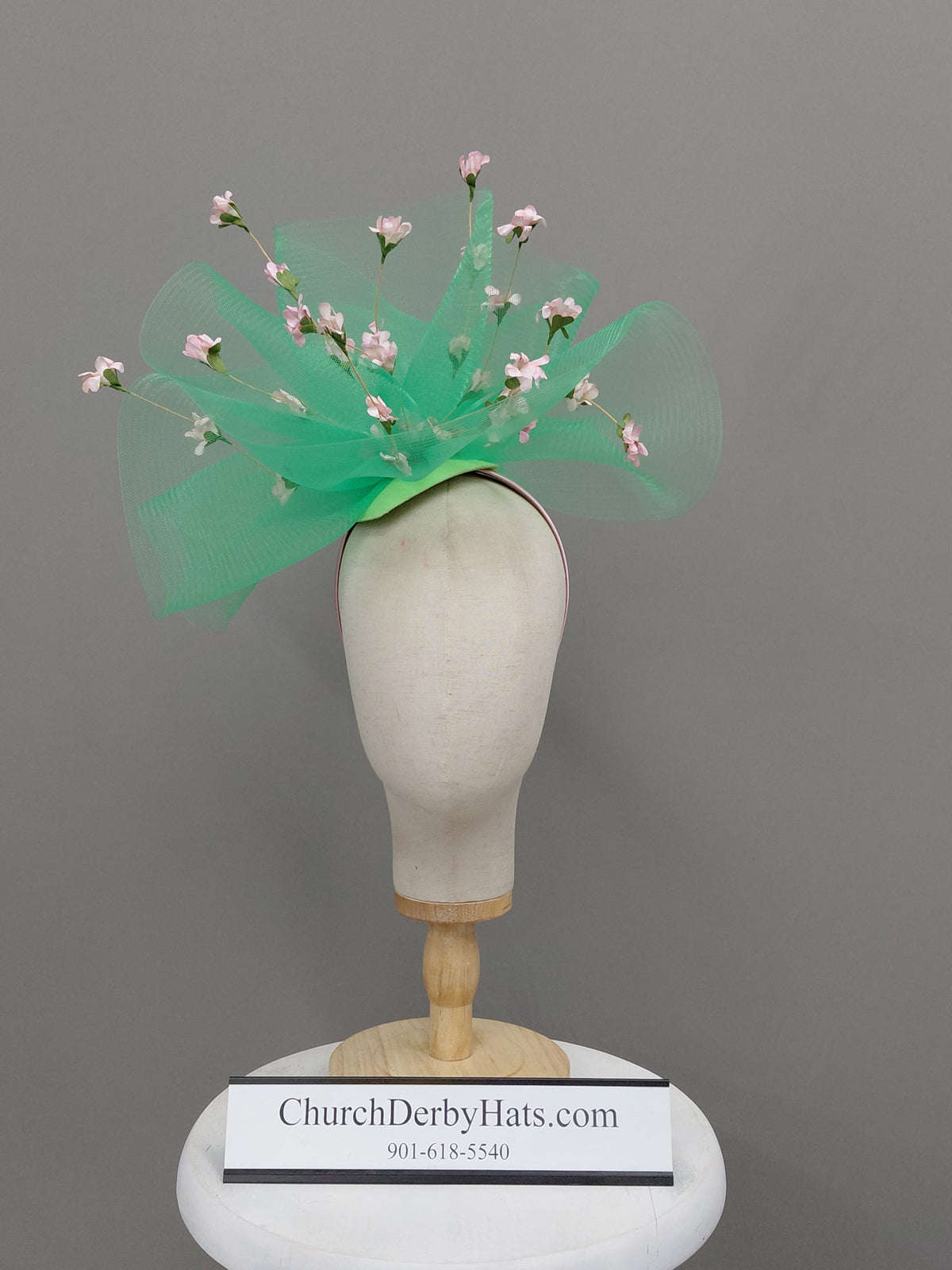 Queenie - Kentucky Derby Fascinator on Headband