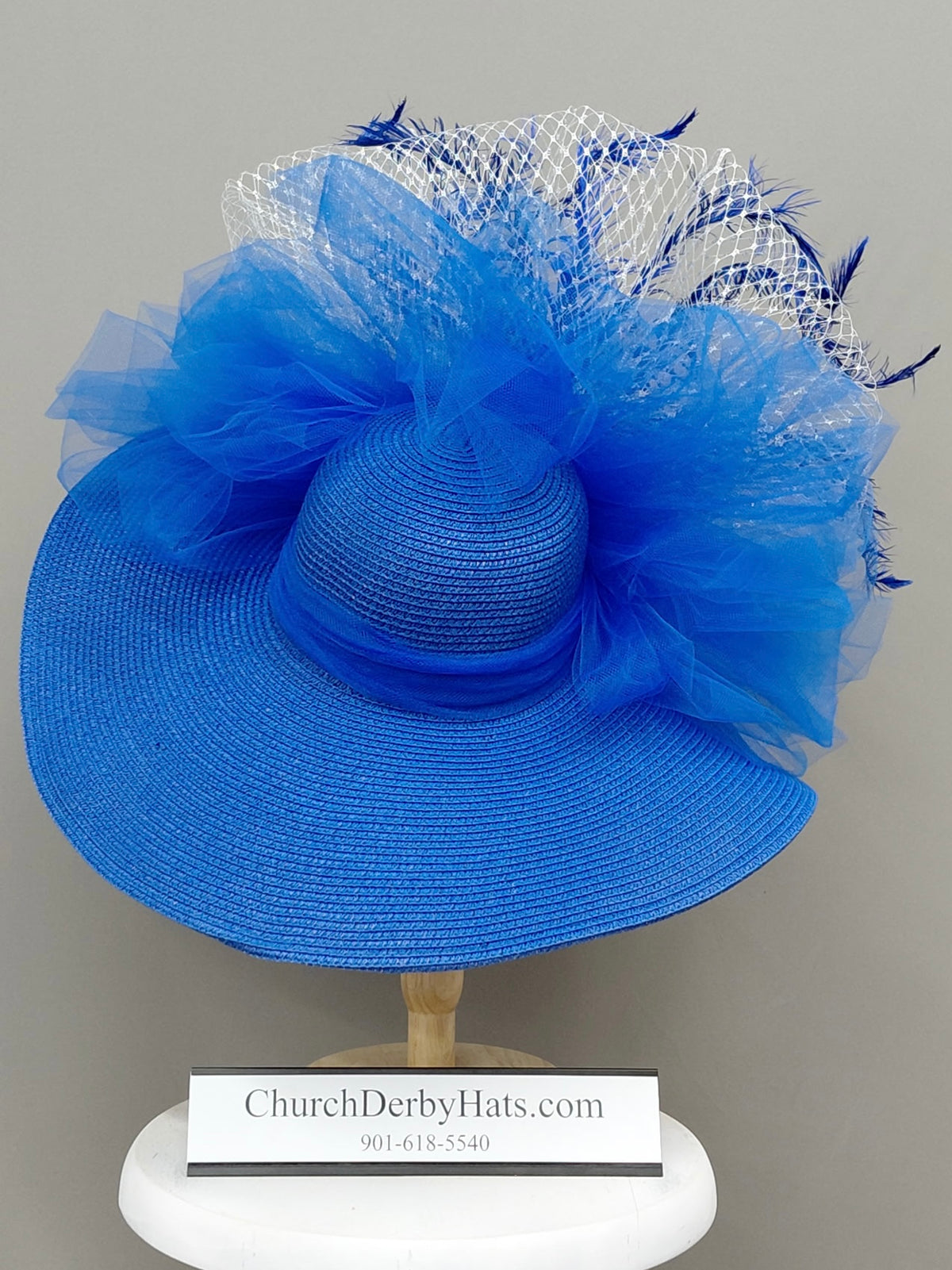 Oxford Blue - Kentucky Derby Hat