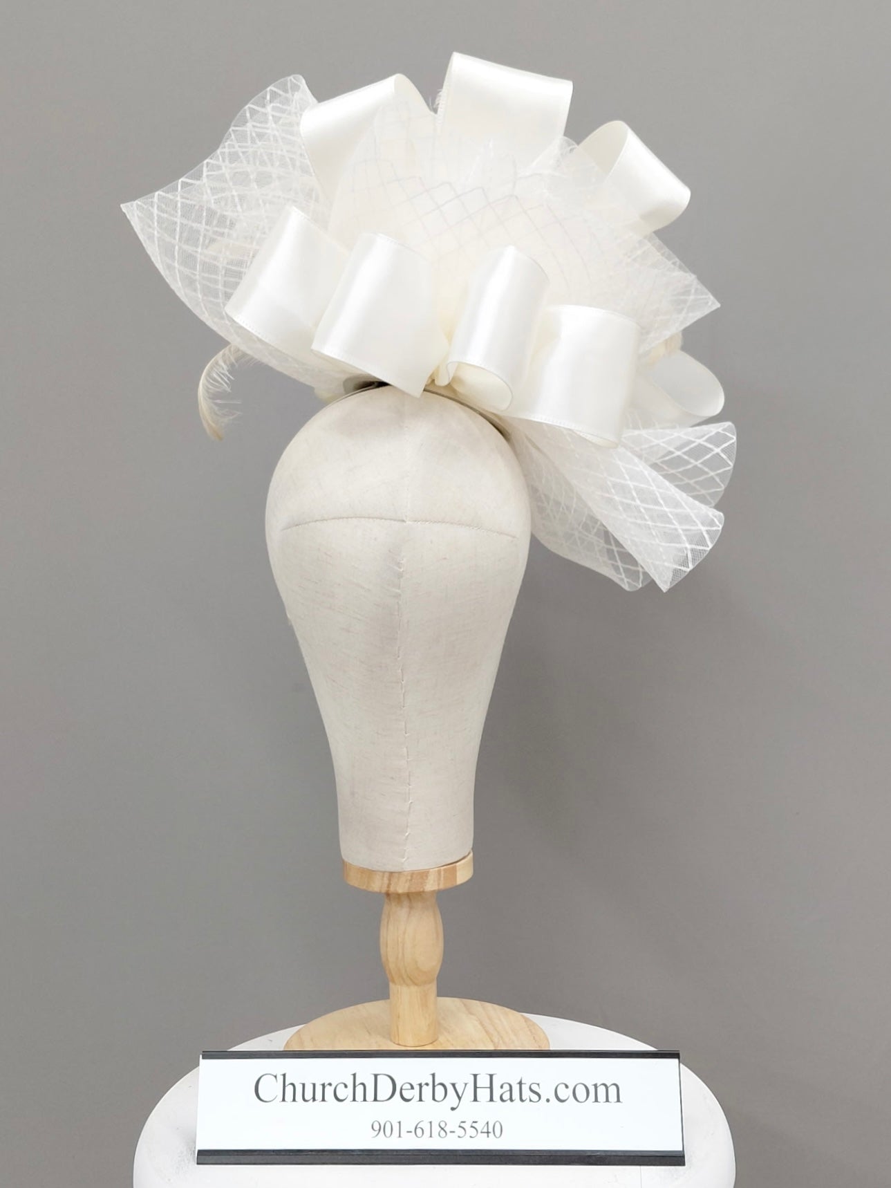 Blanche Fascinator on Headband