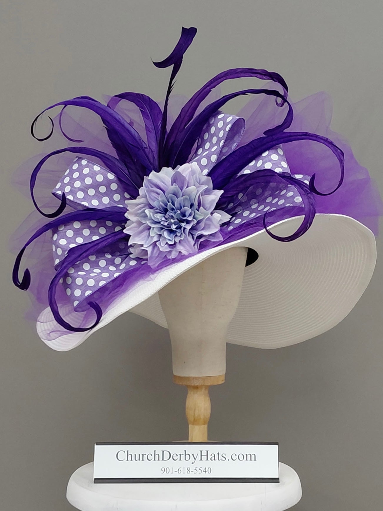 Sabrina Purple - Kentucky Derby Hat