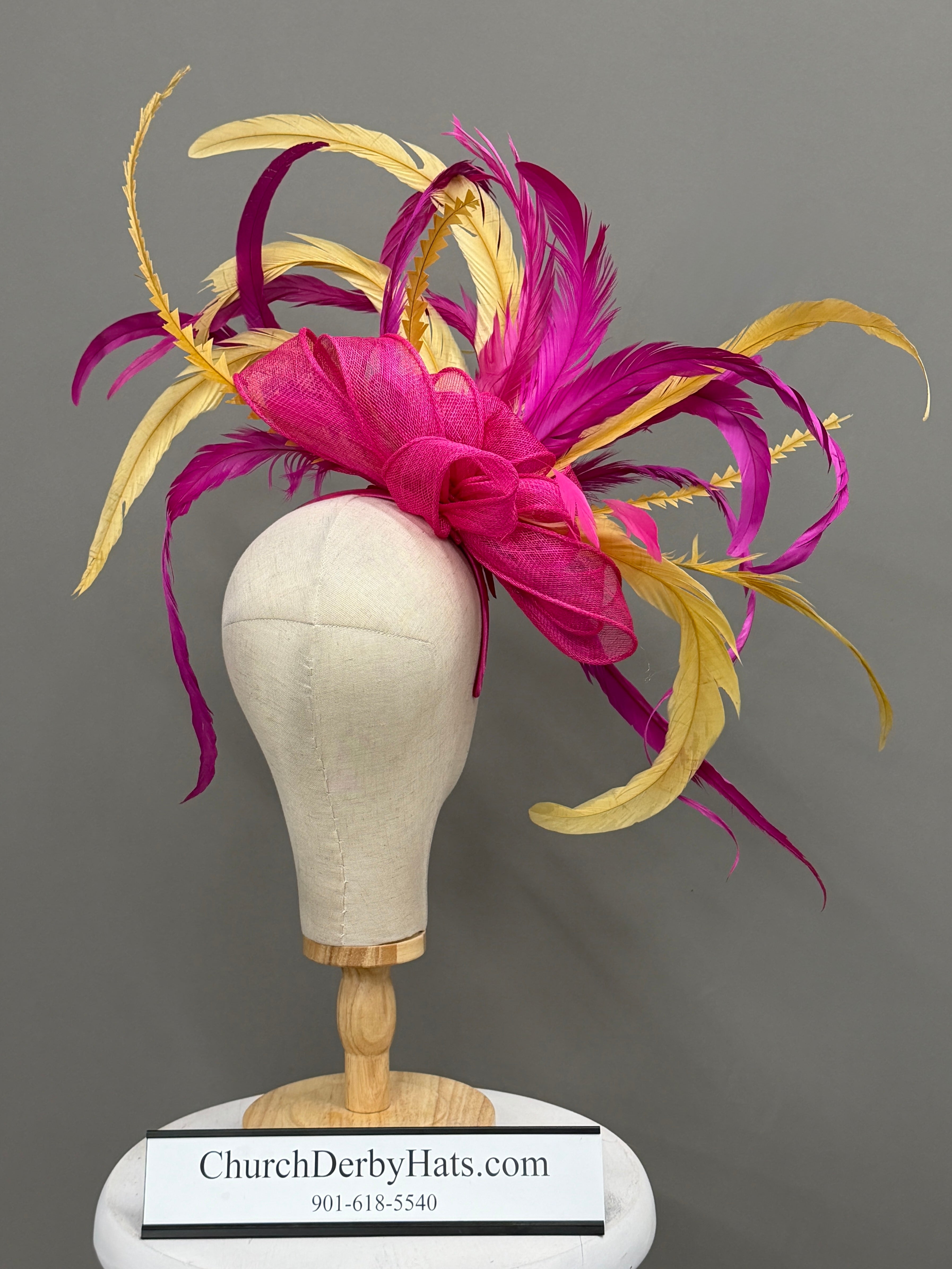 Pink Gold Fascinator by Vance