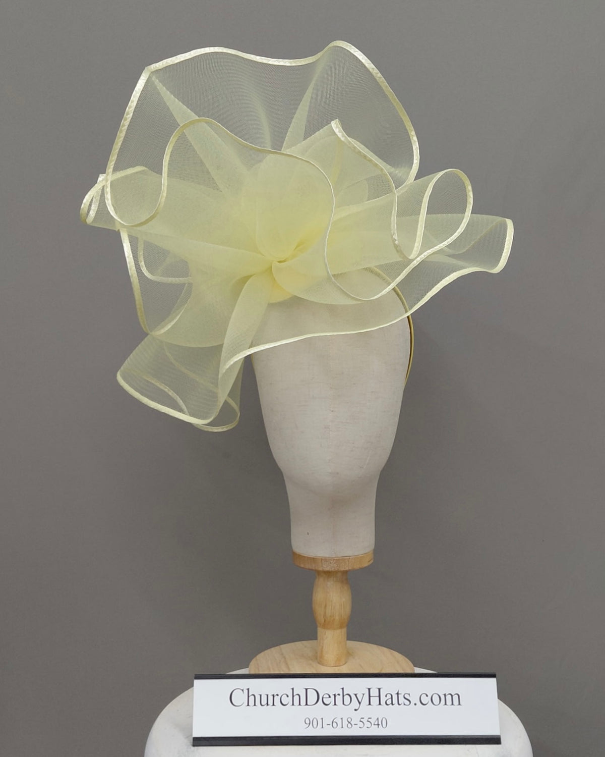 Sally May - Yellow Fascinator on Headband