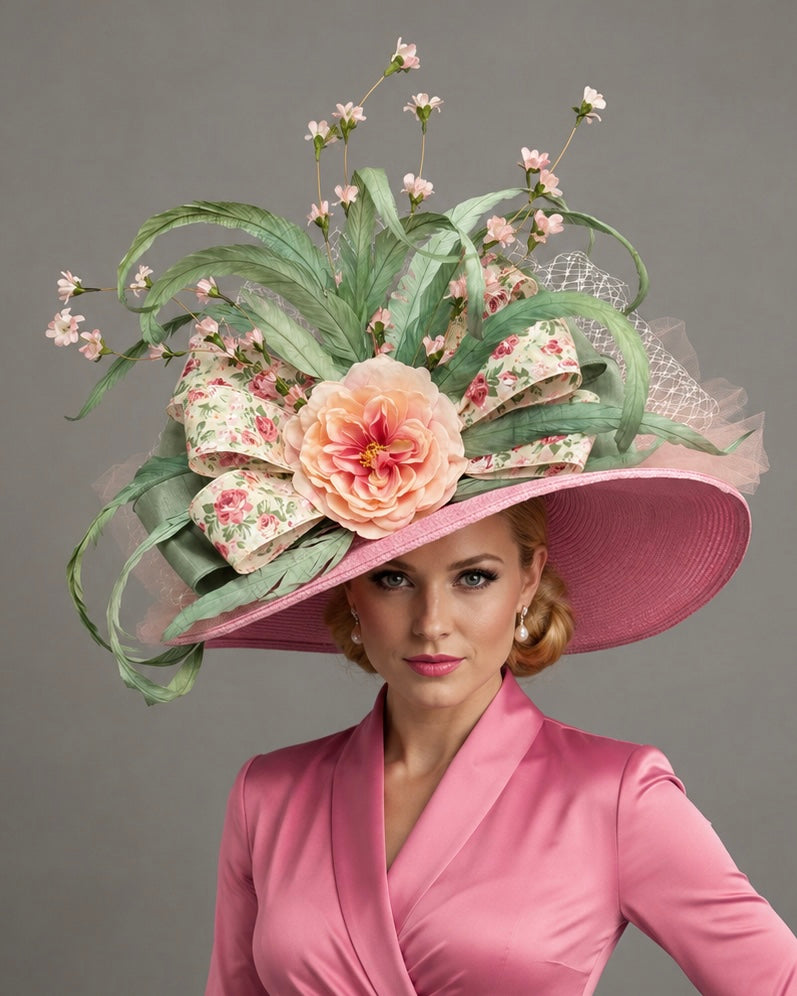 Taylor Pink - Church Derby Hat