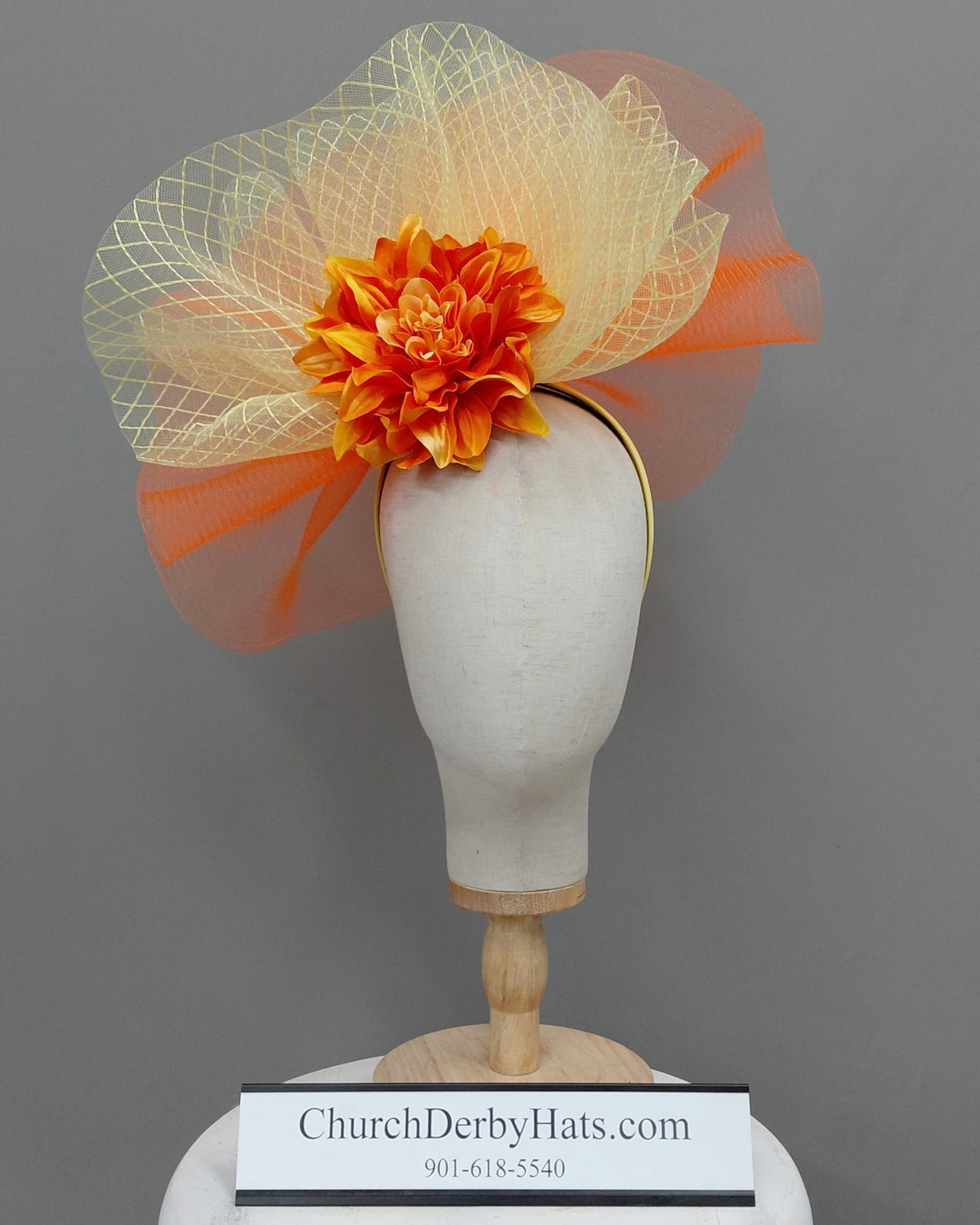 Henna - Kentucky Derby Hat - Fascinator on Headband