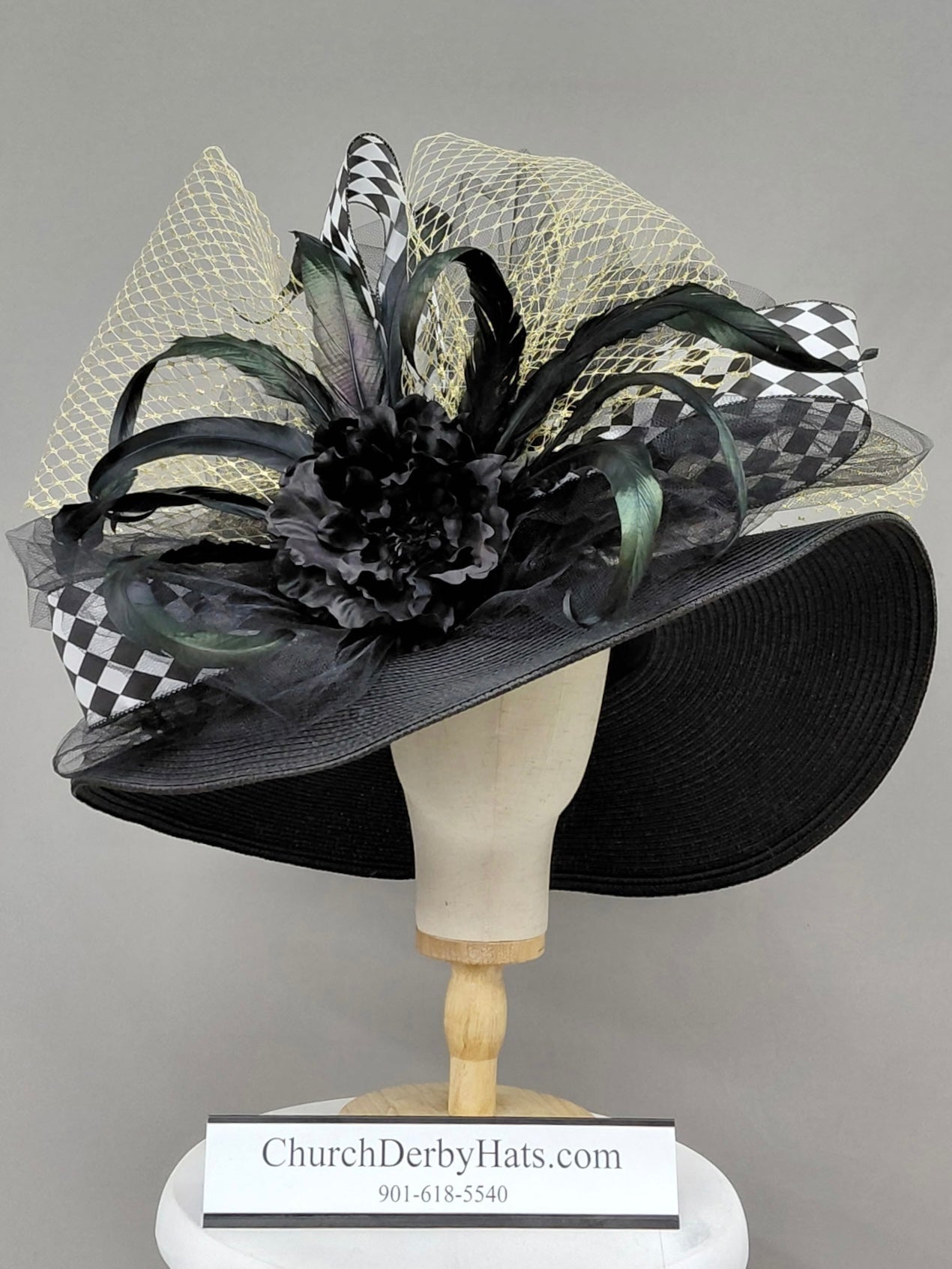 Clarissa - Kentucky Derby Hat - Church Hat