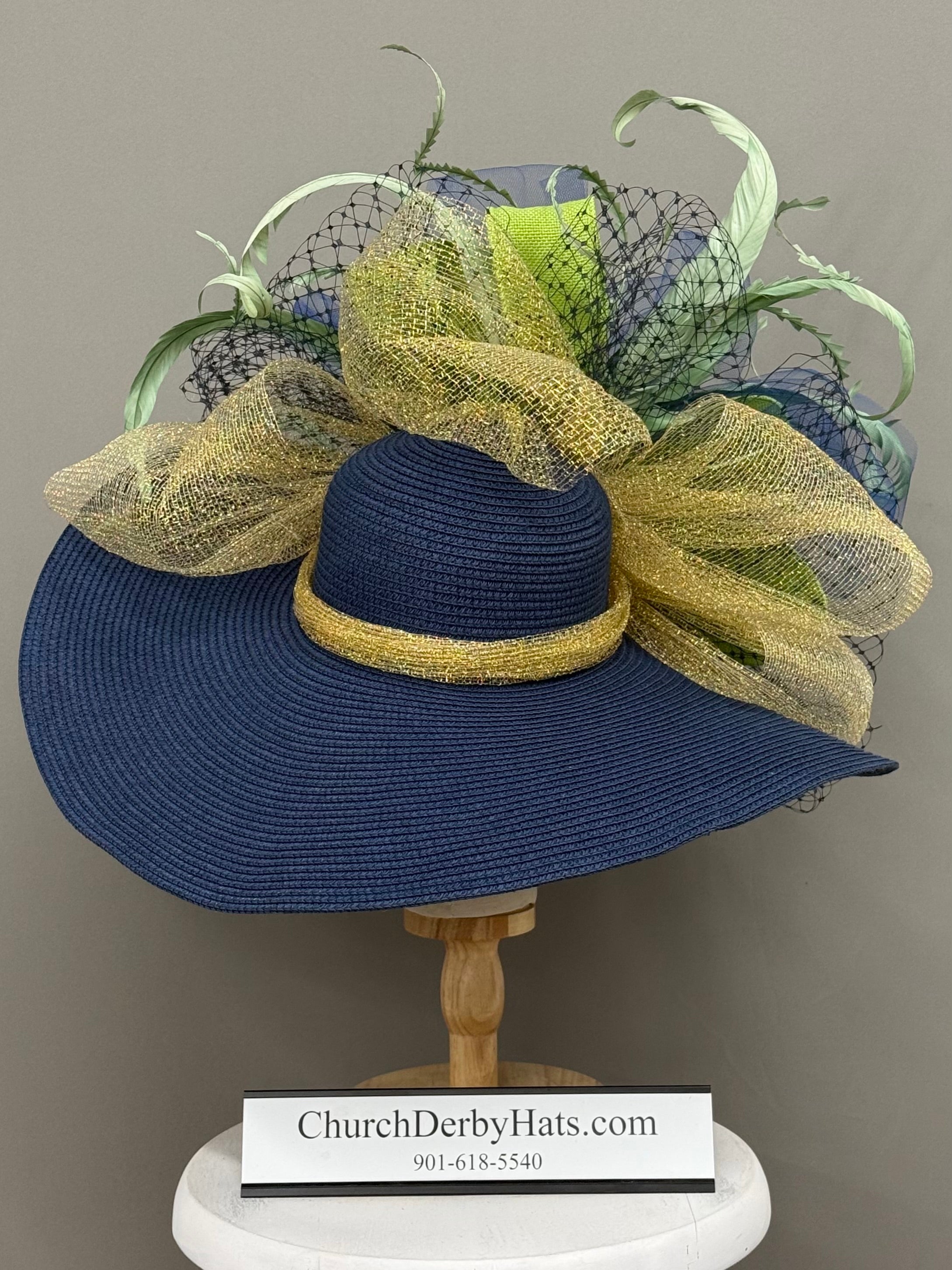 Iena Navy - Kentucky Derby Hat
