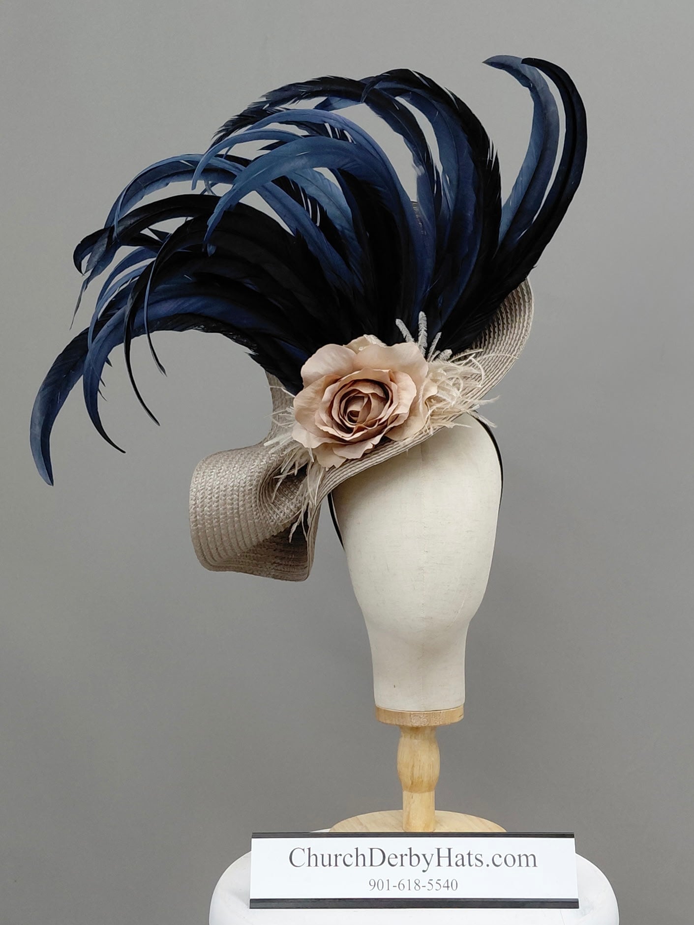 Taylor Navy - Church Derby Hat