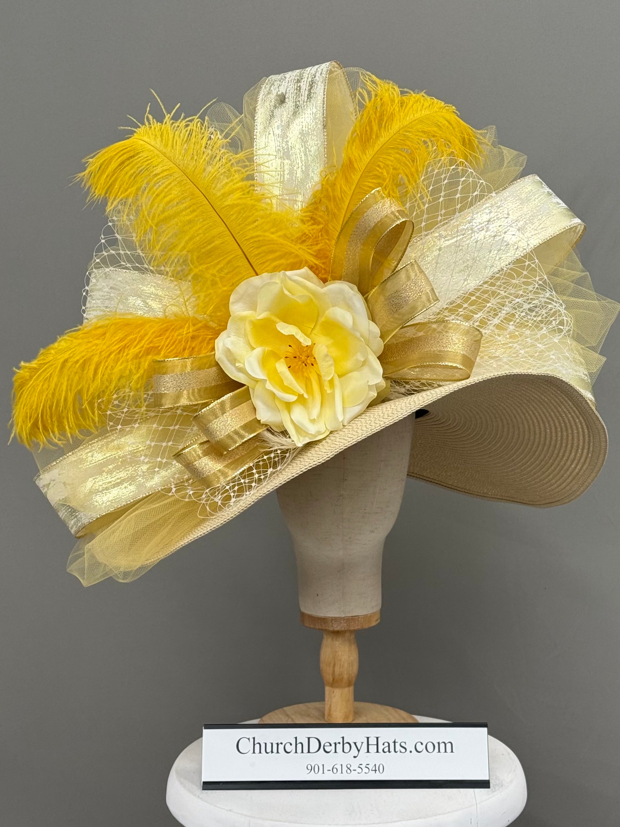 Marigold - Kentucky Derby Hat
