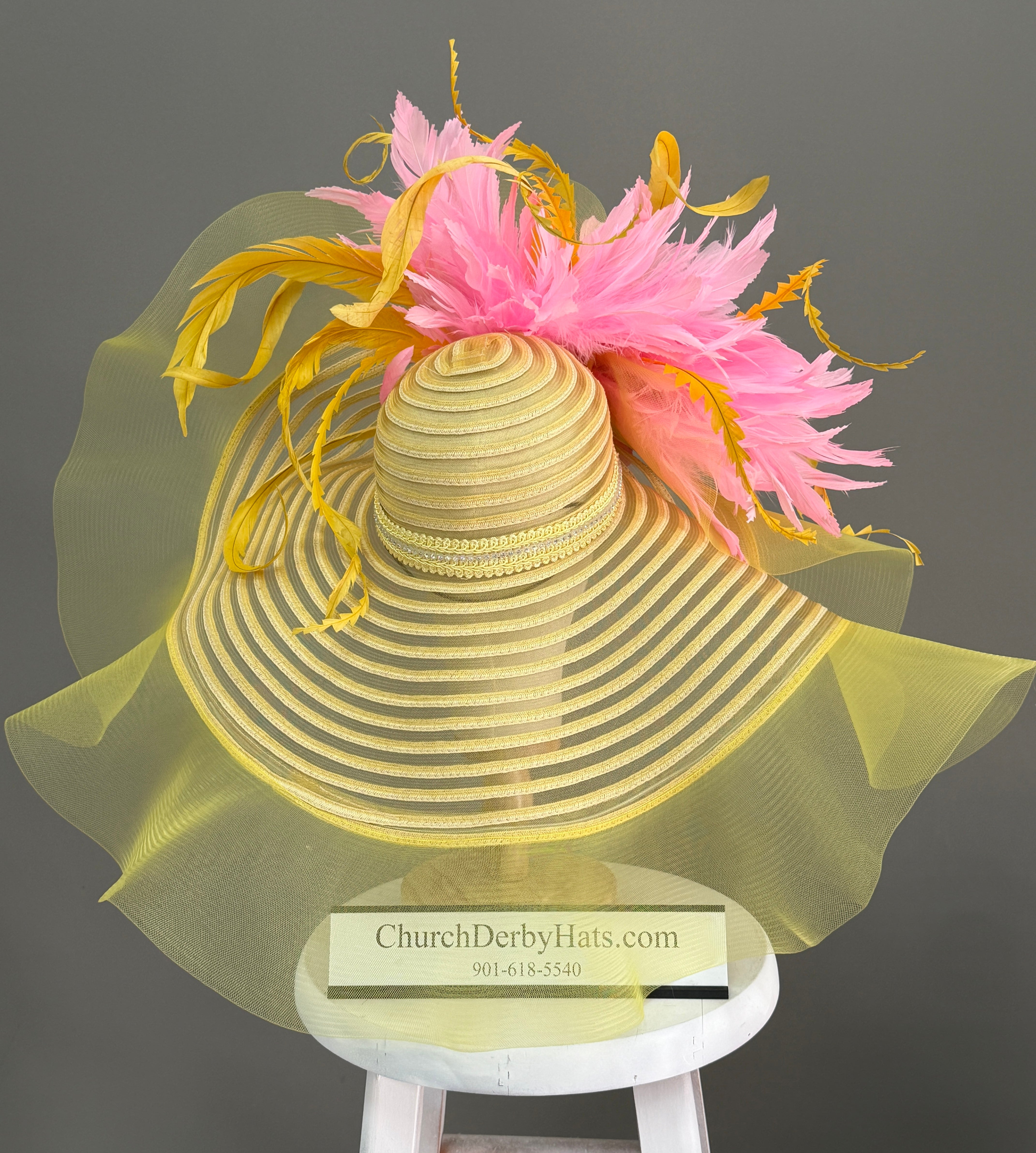 Peony Pink - Kentucky Derby Hat