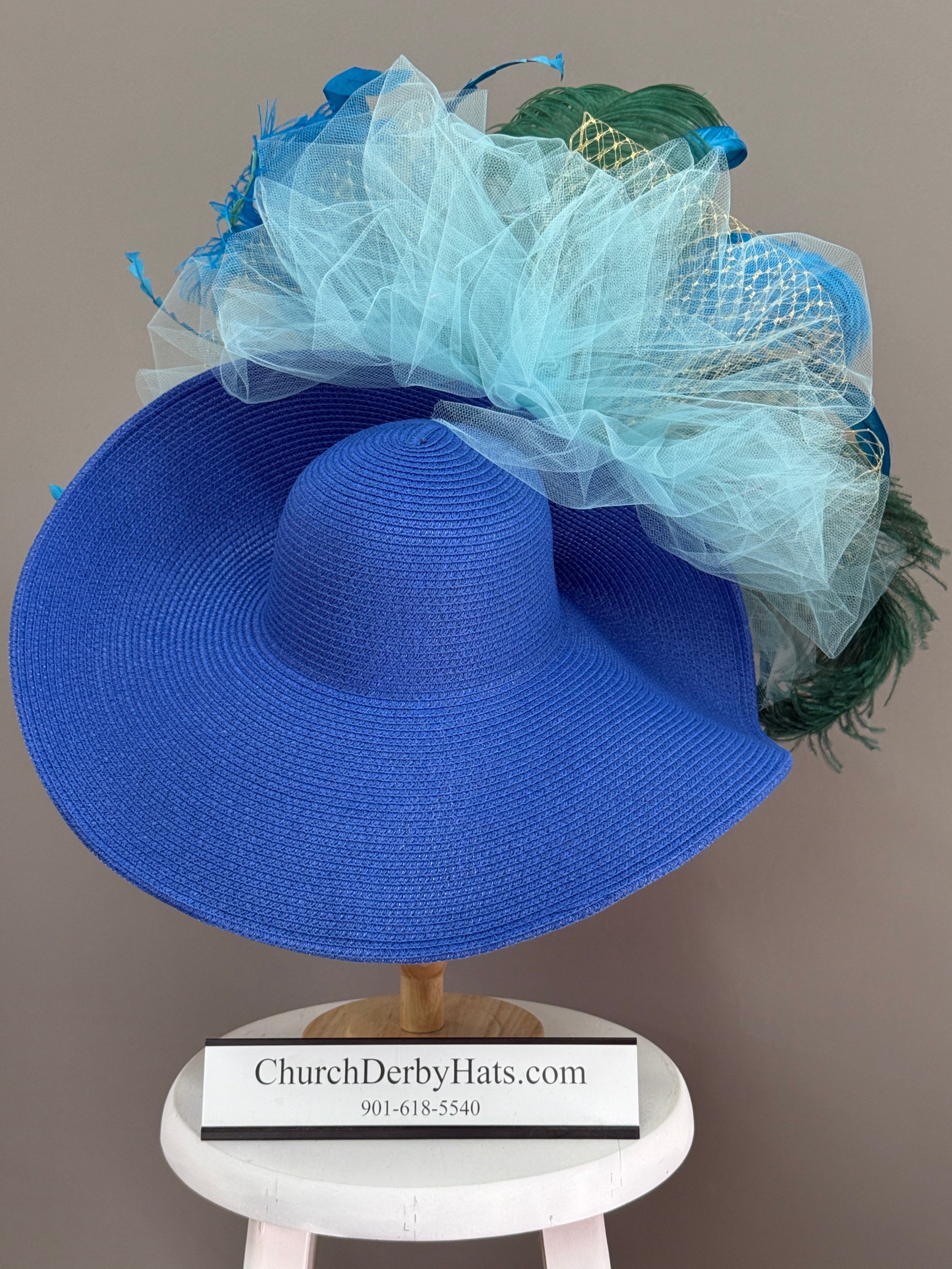 True Blue - Kentucky Derby Hat