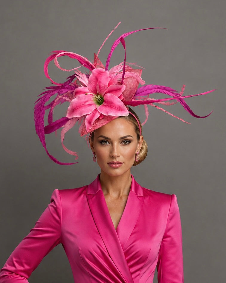 Oaks Lily Fascinator by Vance - Kentucky Derby Hat