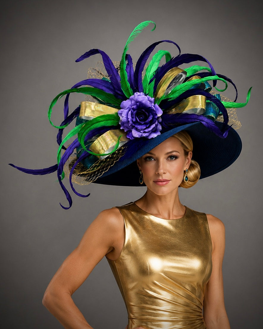Gold Cup - Kentucky Derby Hat - Church Hat