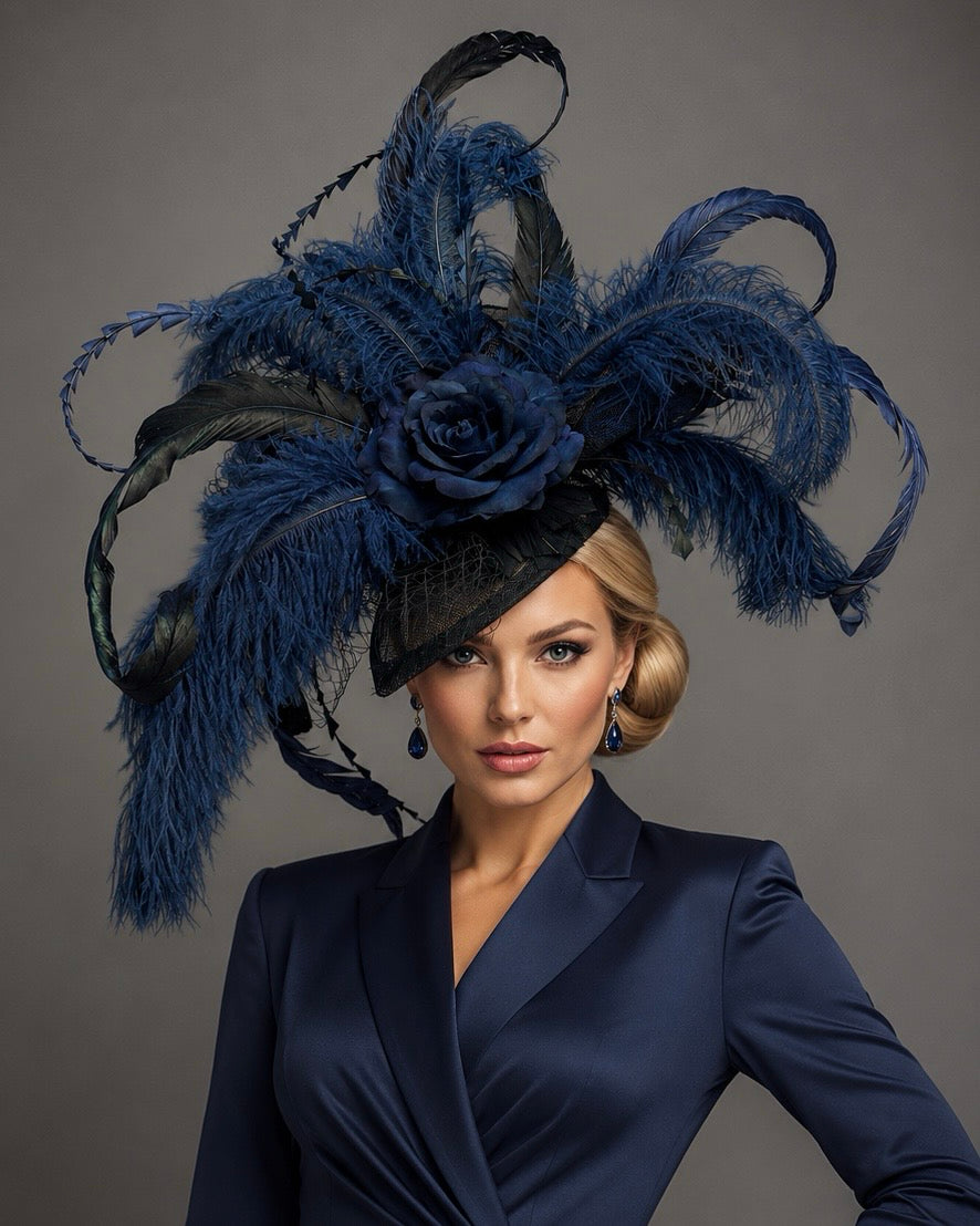Midnight Navy and Black by Vancinator - Church Derby Hat